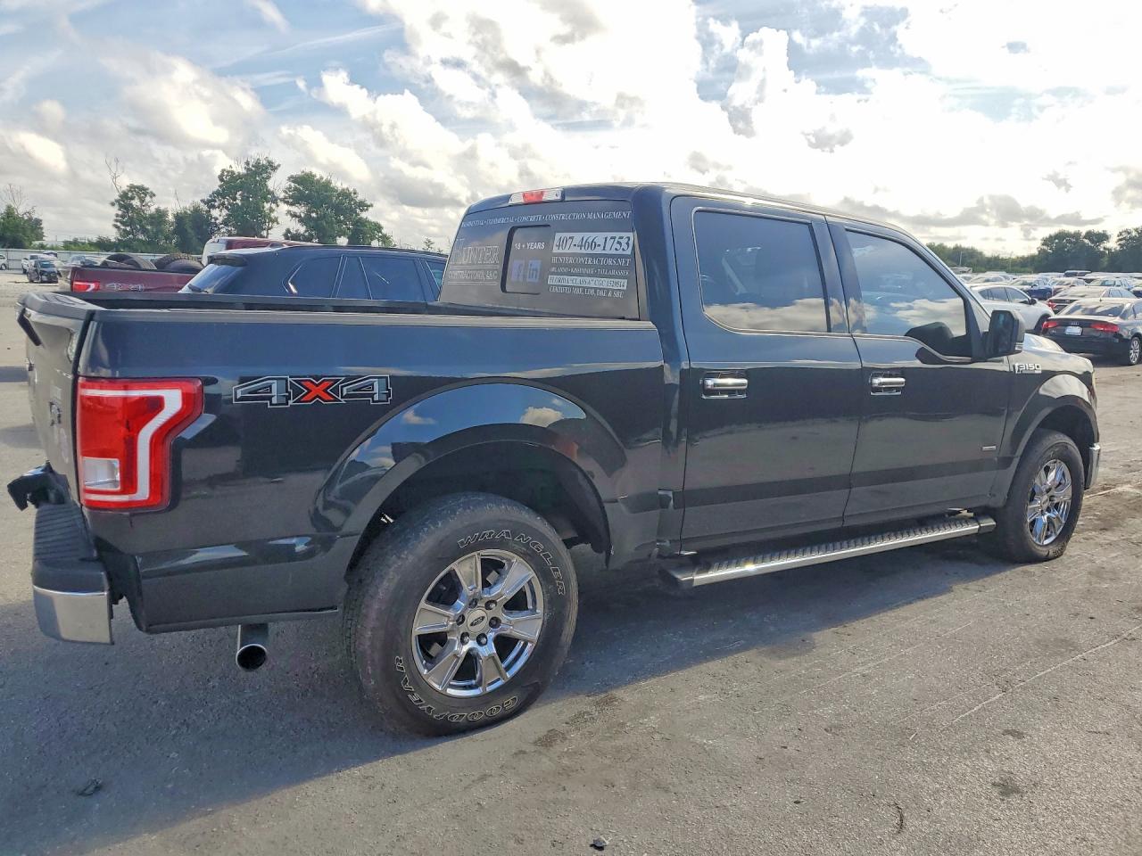 2015 Ford F150 Supercrew Black vin: 1FTEW1EG6FFA50262