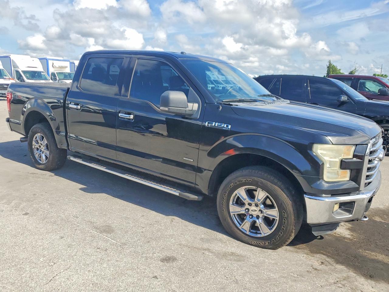 2015 Ford F150 Supercrew Black vin: 1FTEW1EG6FFA50262