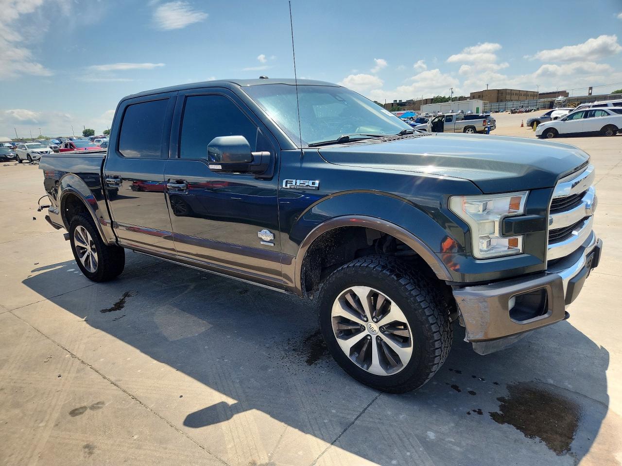 2015 Ford F150 Supercrew Green vin: 1FTEW1EG6FFB23355