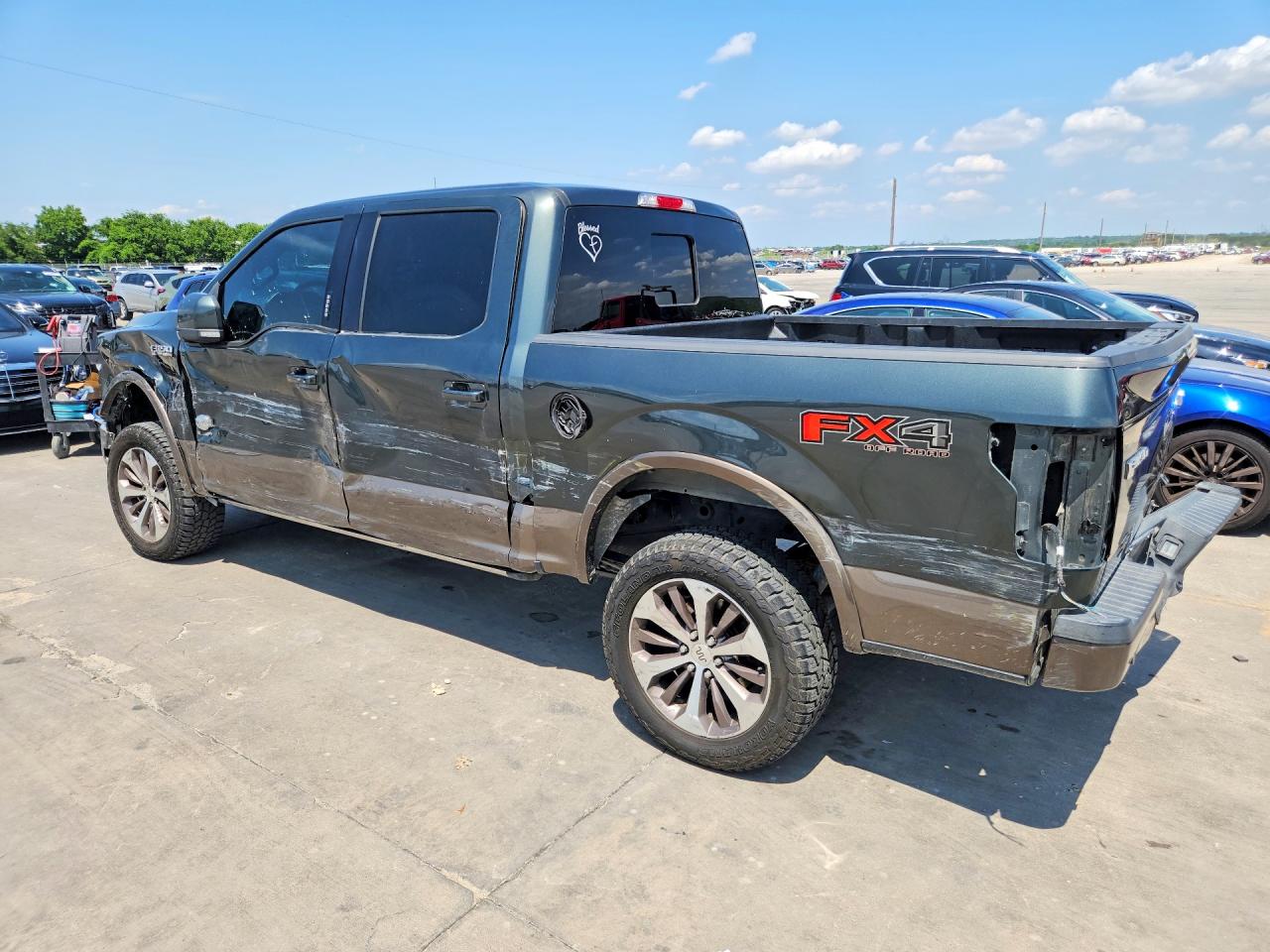 2015 Ford F150 Supercrew Green vin: 1FTEW1EG6FFB23355