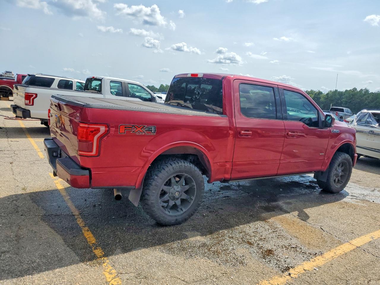 2015 Ford F150 Supercrew Red vin: 1FTEW1EG6FFB41290