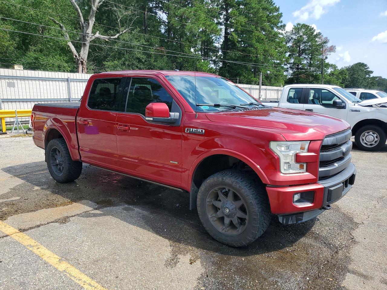 2015 Ford F150 Supercrew Red vin: 1FTEW1EG6FFB41290