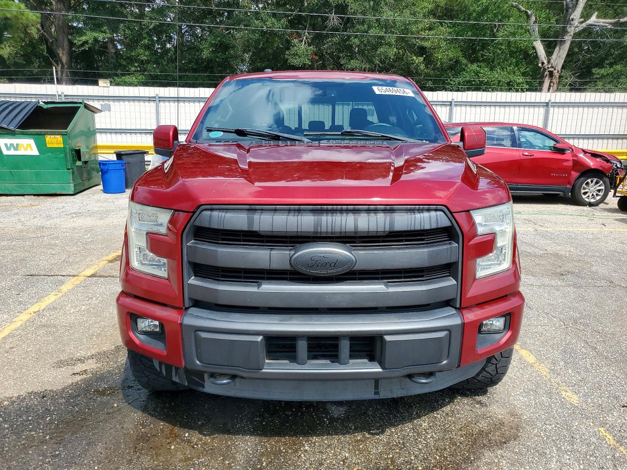 2015 Ford F150 Supercrew Red vin: 1FTEW1EG6FFB41290