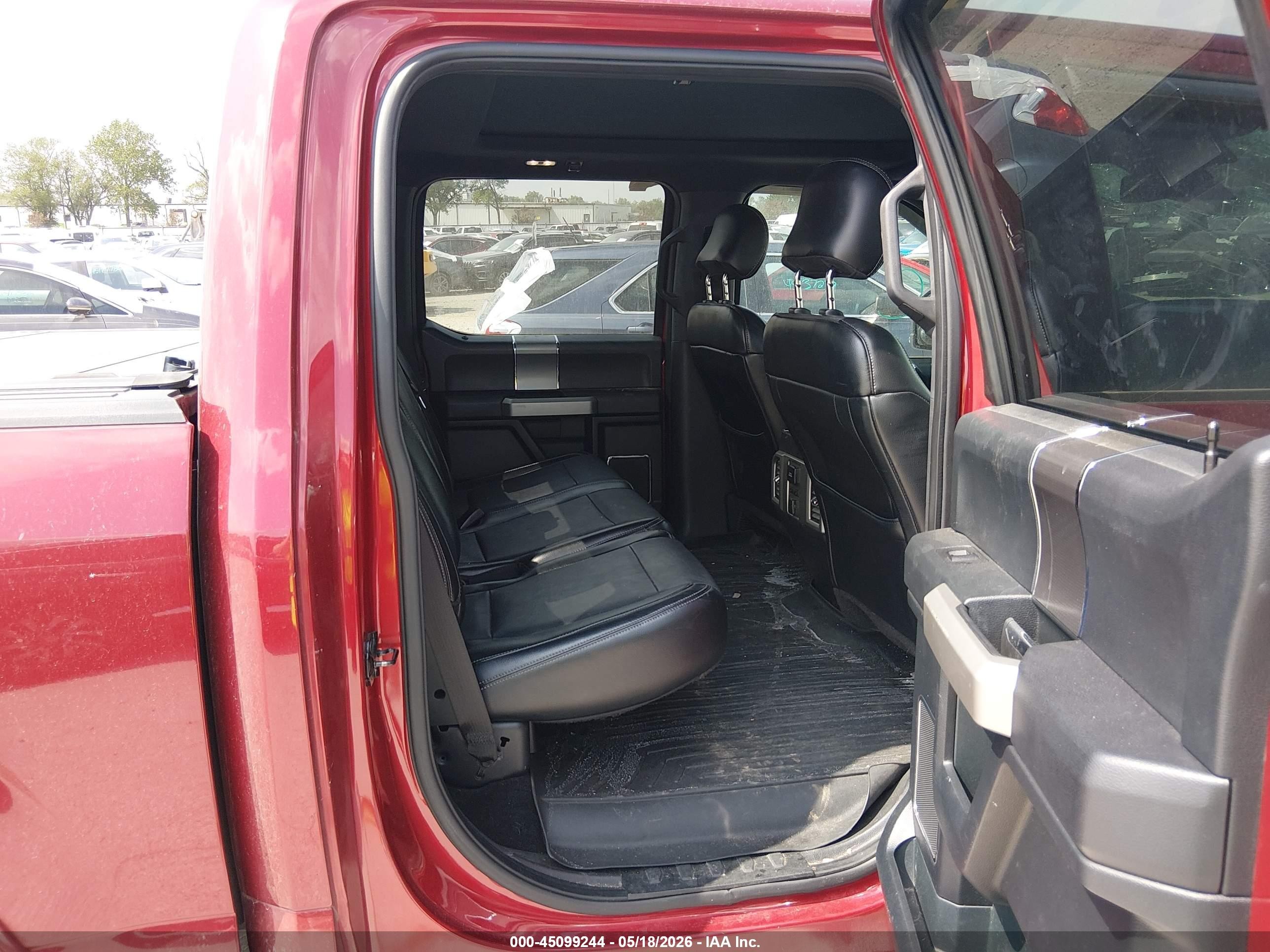 2015 Ford F-150 Lariat Red vin: 1FTEW1EG6FFB44349