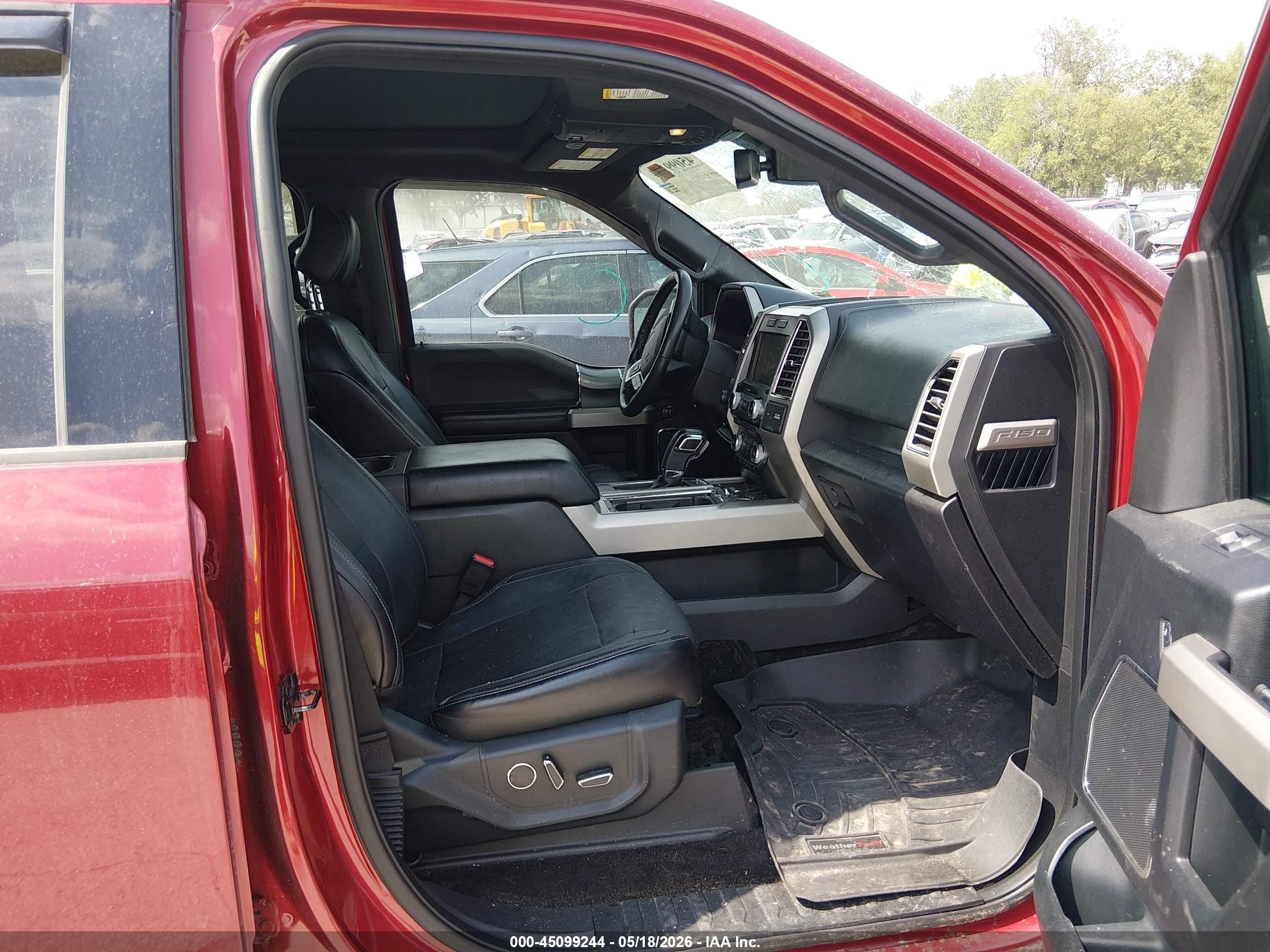 2015 Ford F-150 Lariat Red vin: 1FTEW1EG6FFB44349