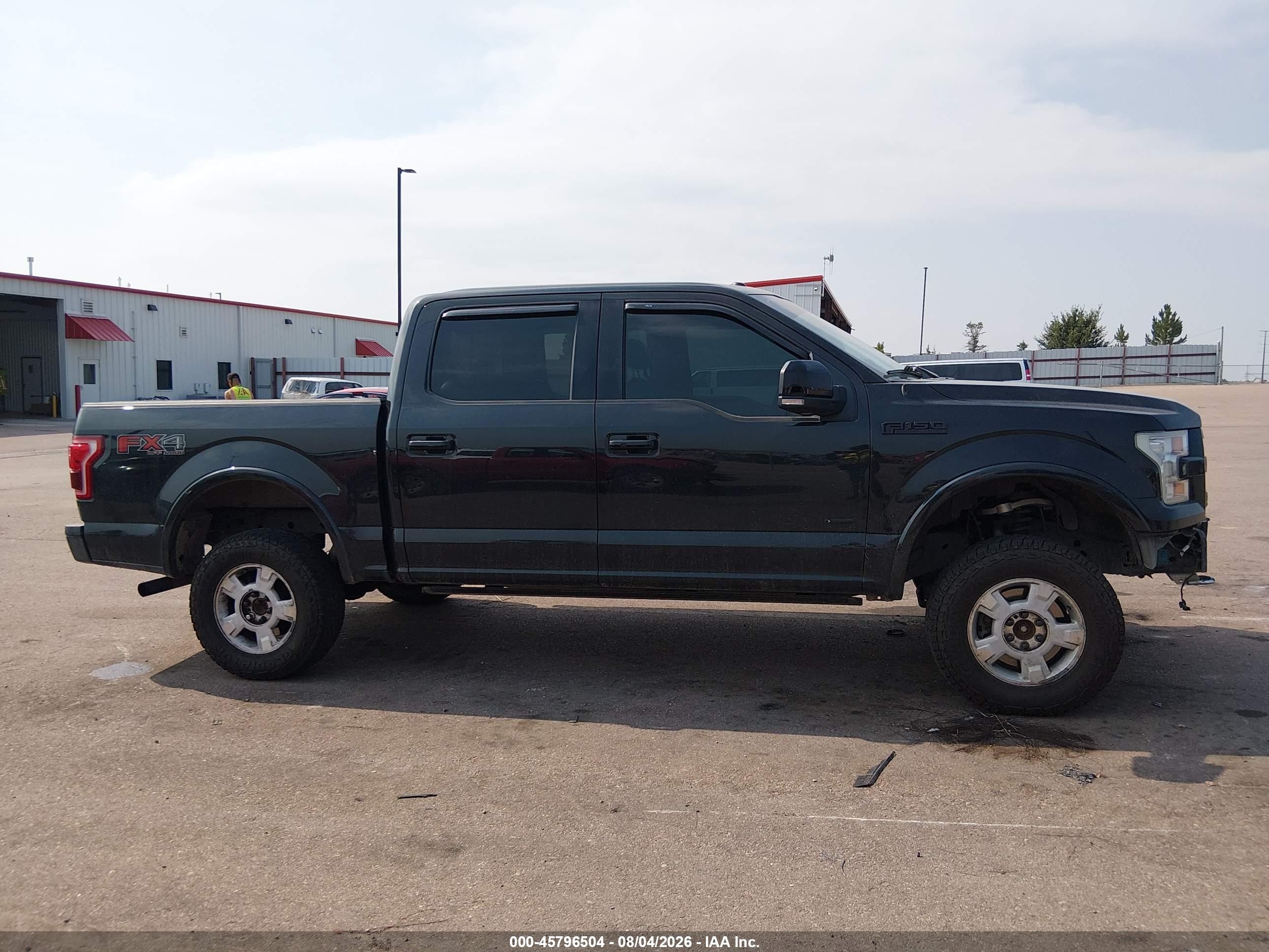 2015 Ford F-150 Lariat Black vin: 1FTEW1EG6FFB51835