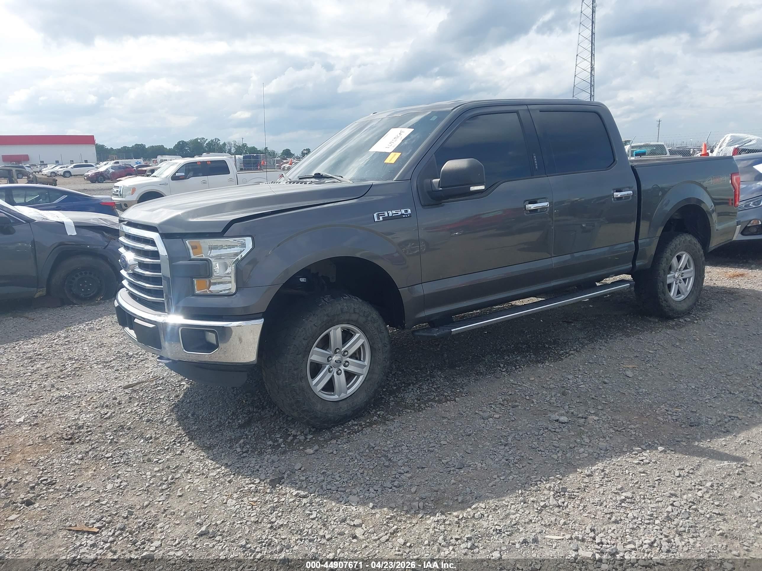 2015 Ford F-150 Xlt Gray vin: 1FTEW1EG6FFB60387