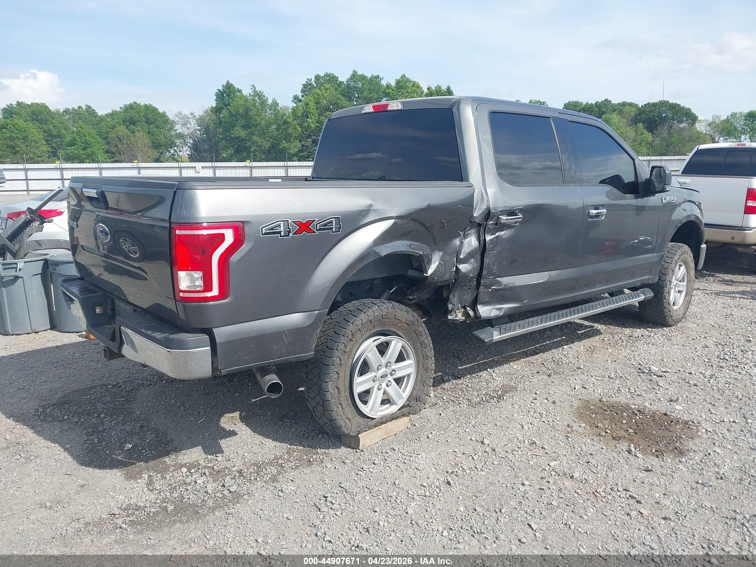 2015 Ford F-150 Xlt Gray vin: 1FTEW1EG6FFB60387