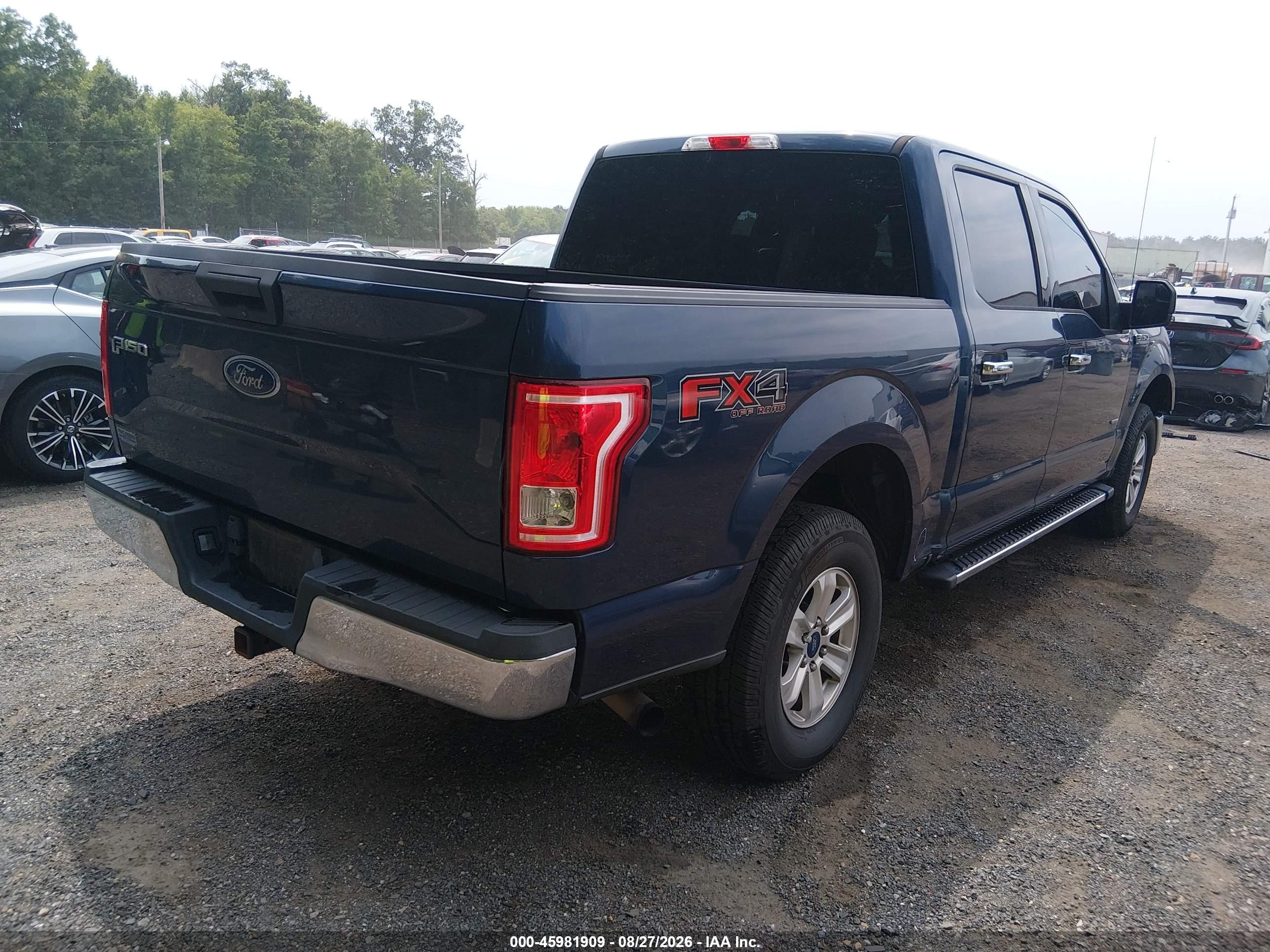 2015 Ford F-150 Xlt Blue vin: 1FTEW1EG6FFC12455