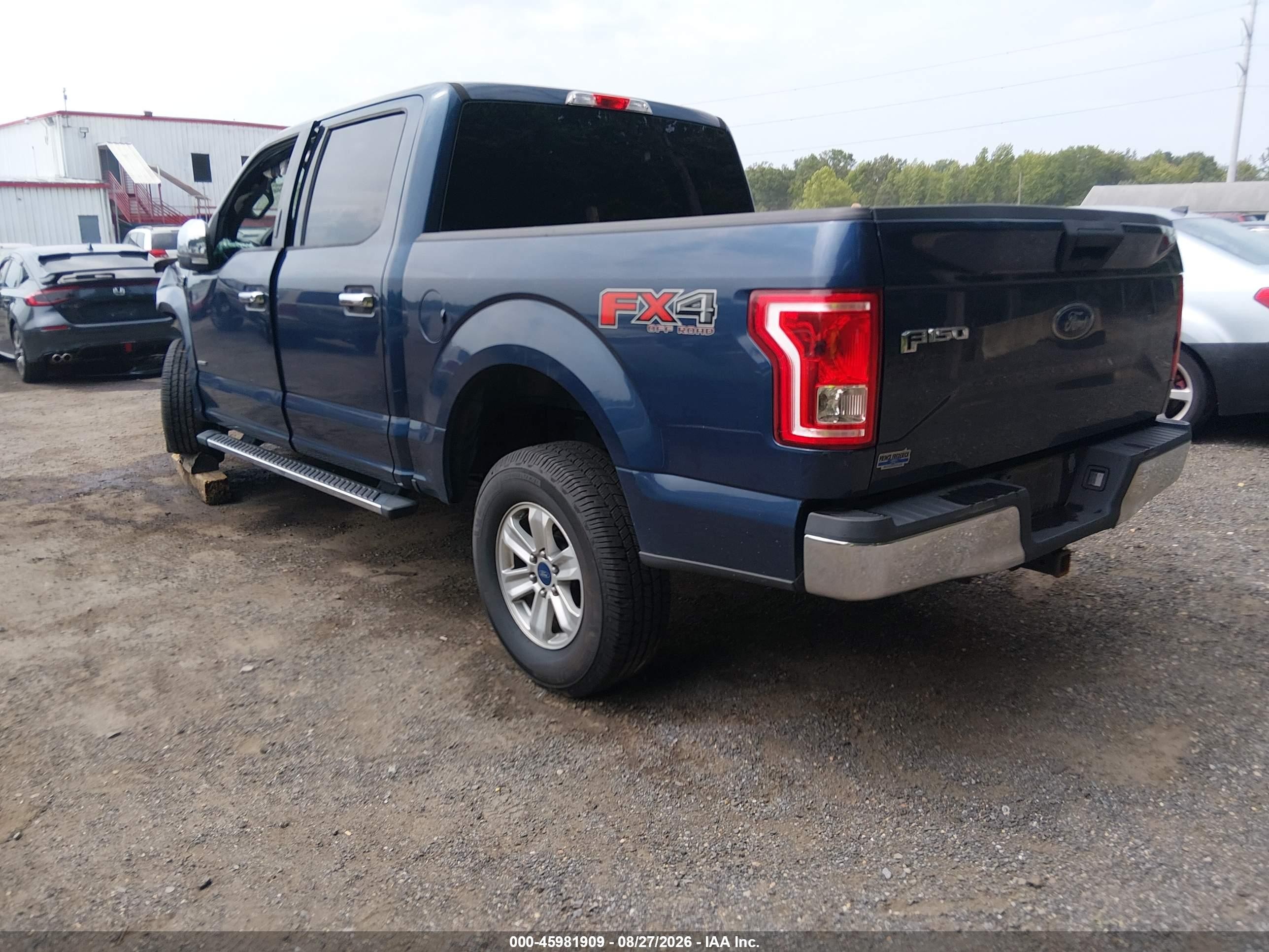 2015 Ford F-150 Xlt Blue vin: 1FTEW1EG6FFC12455