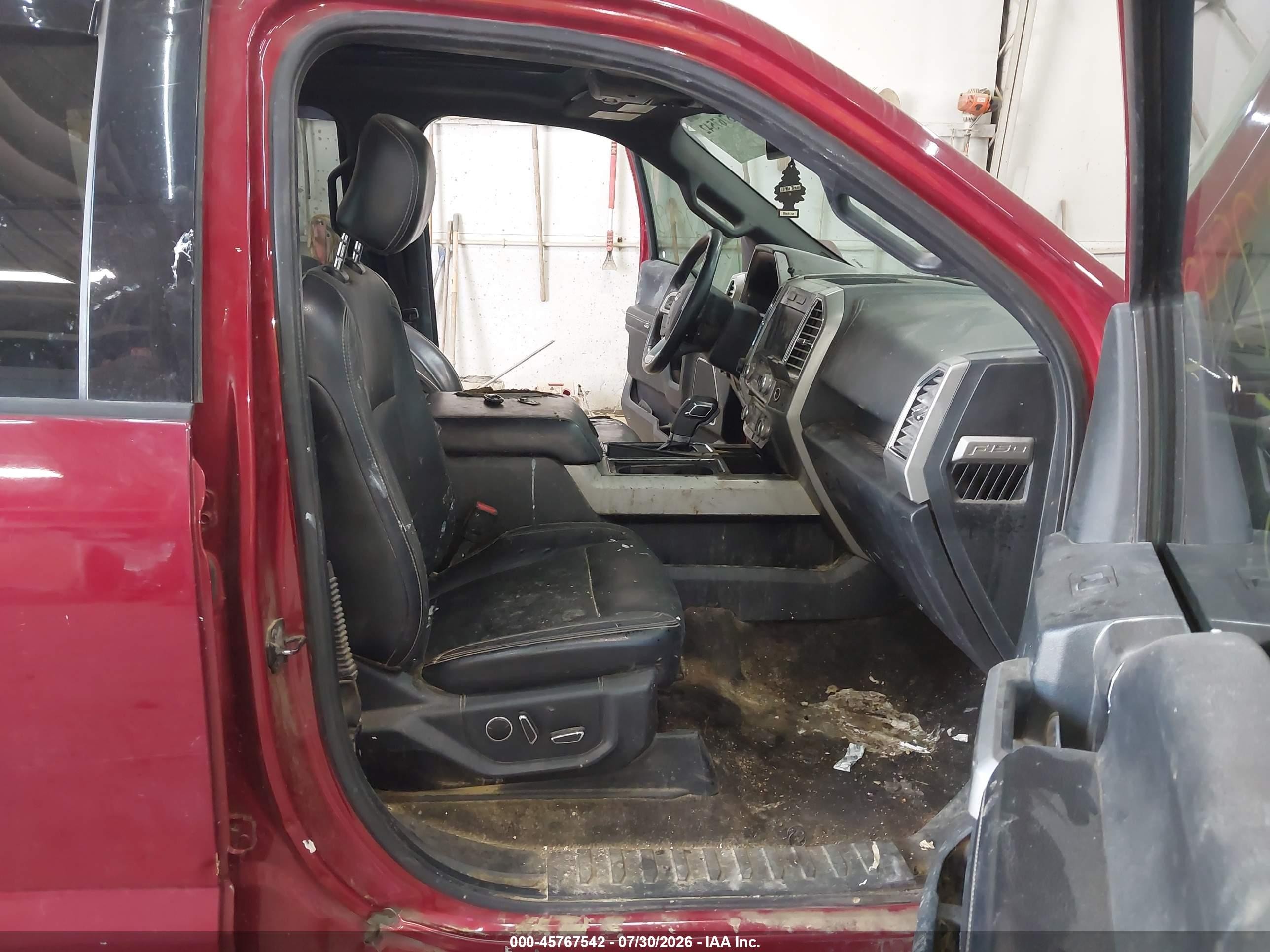 2015 Ford F-150 Lariat Red vin: 1FTEW1EG6FFC65172