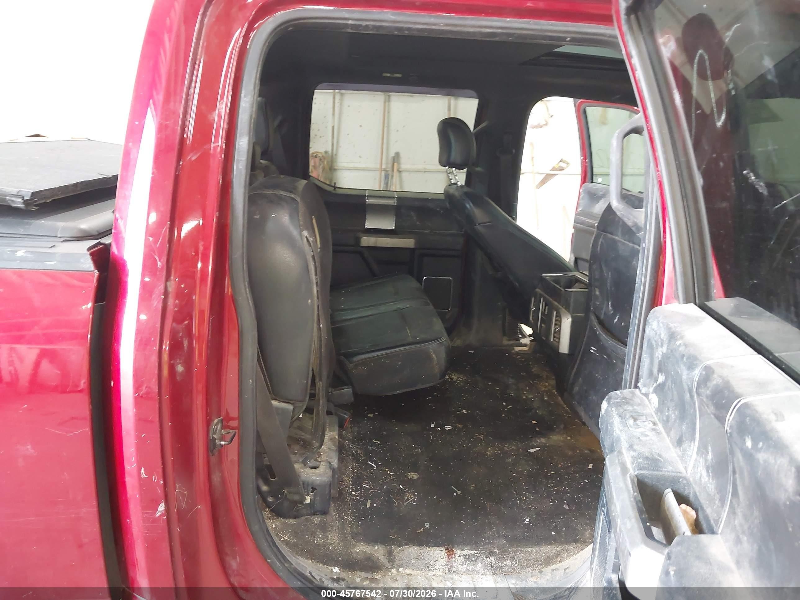 2015 Ford F-150 Lariat Red vin: 1FTEW1EG6FFC65172
