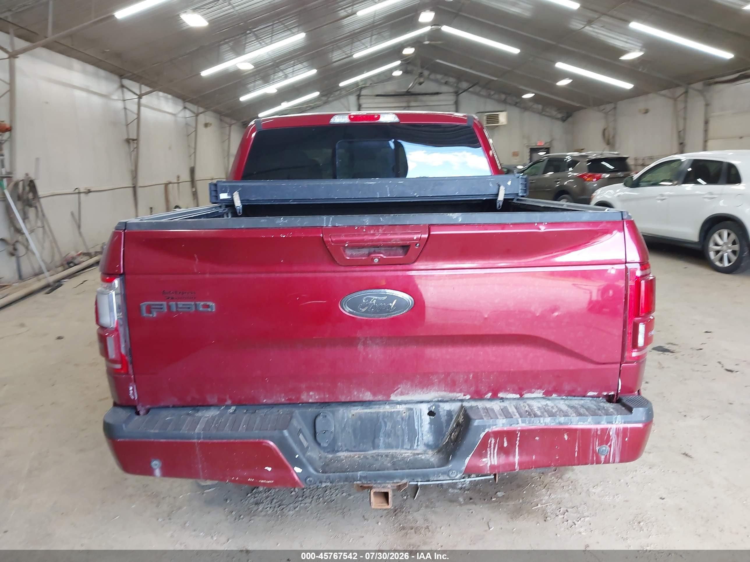 2015 Ford F-150 Lariat Red vin: 1FTEW1EG6FFC65172