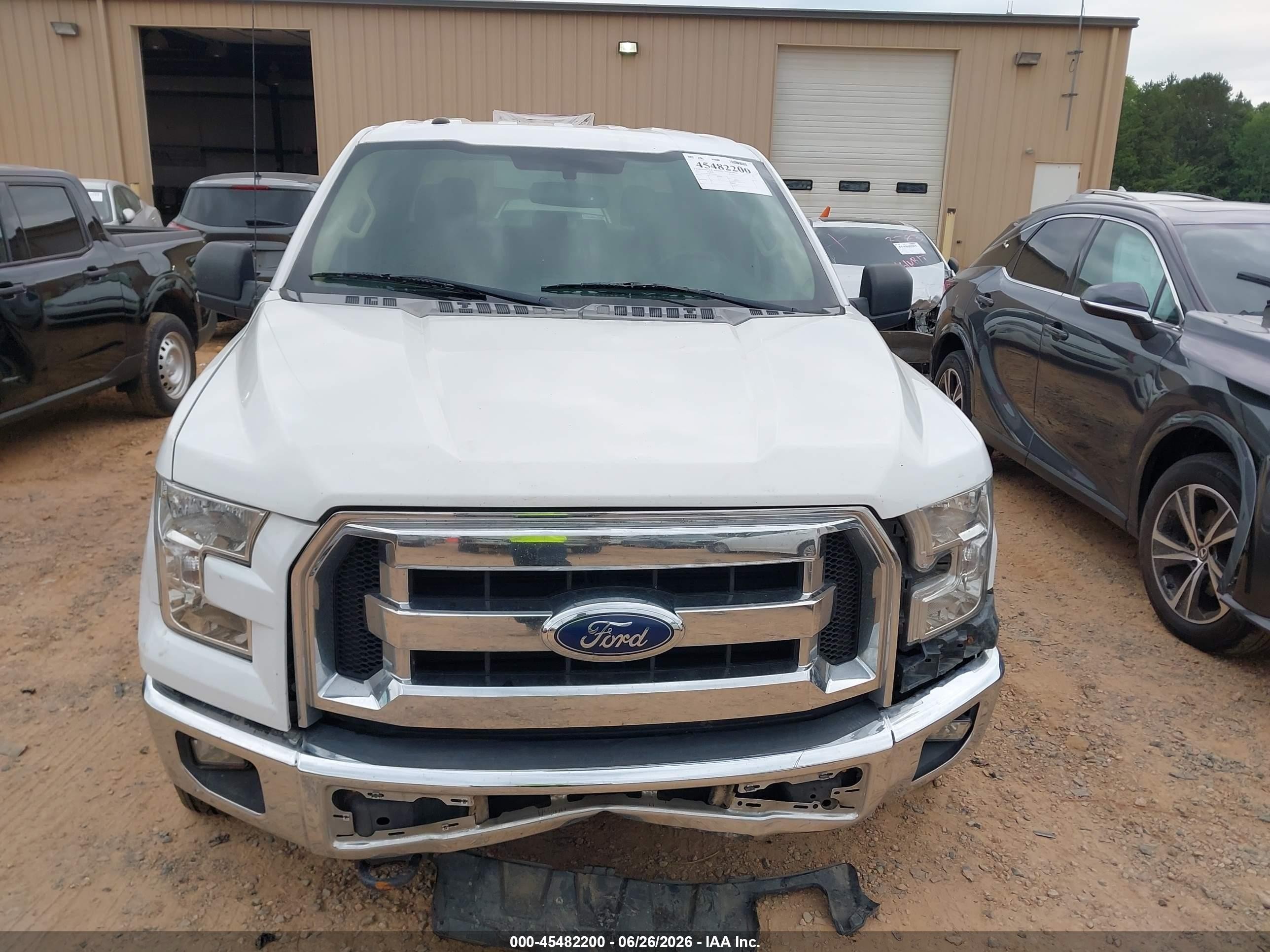 2015 Ford F-150 Xlt White vin: 1FTEW1EG6FKD09114