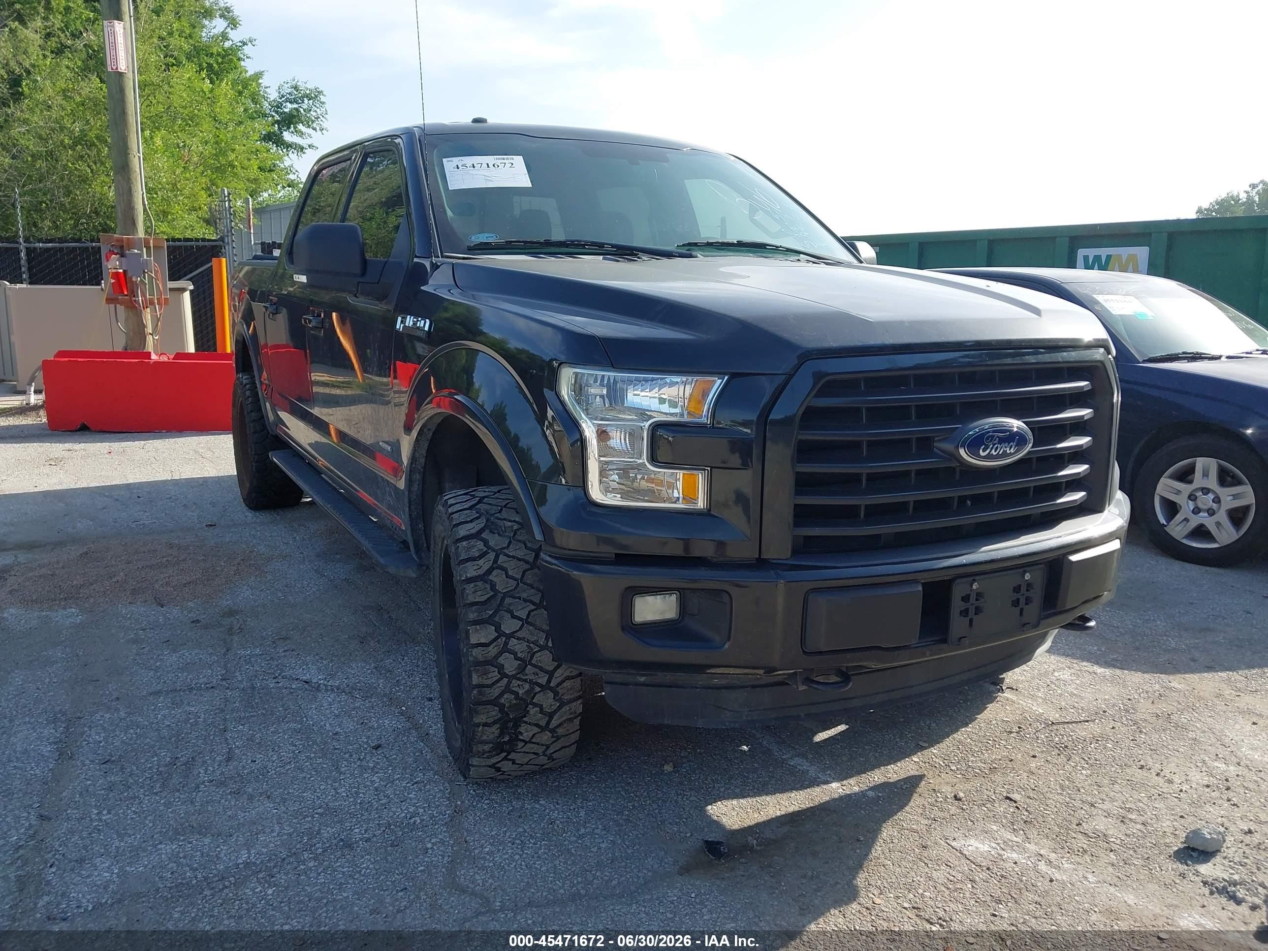 2015 Ford F-150 Xlt Черный vin: 1FTEW1EG6FKD57535