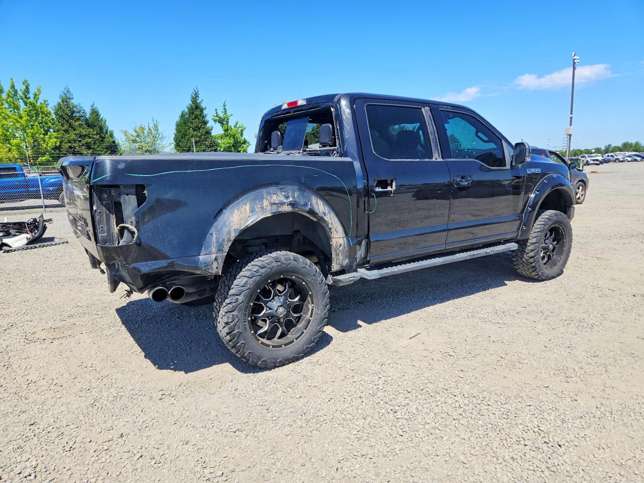 2015 Ford F150 Supercrew Black vin: 1FTEW1EG6FKD73587