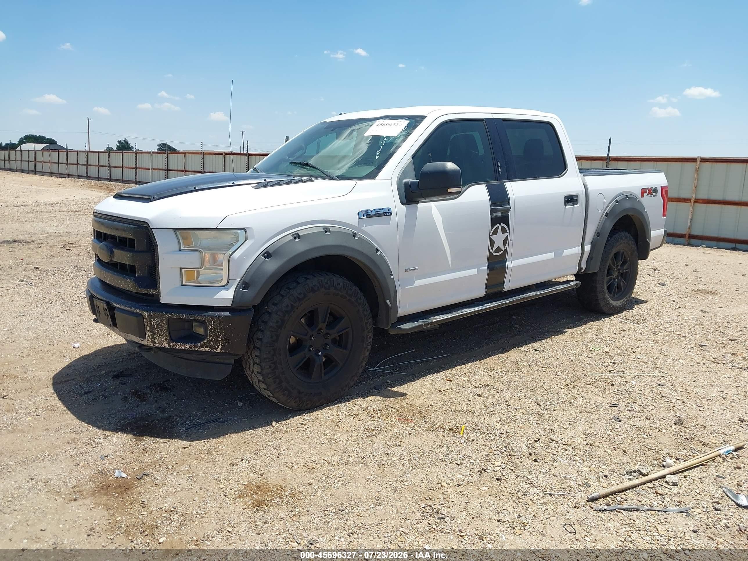 2015 Ford F-150 Xlt White vin: 1FTEW1EG6FKE29186