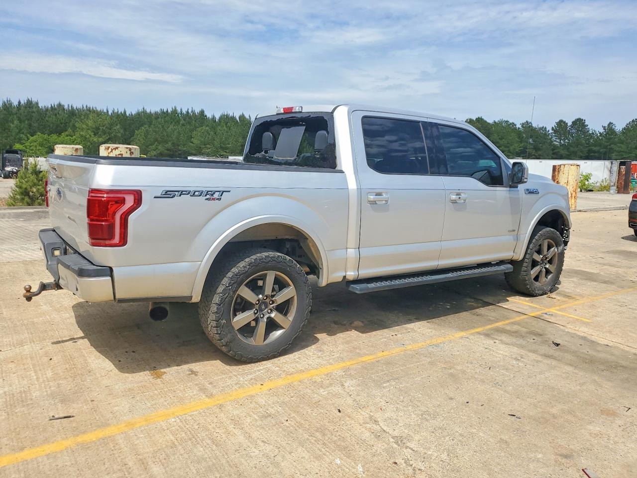 2015 Ford F150 Supercrew Silver vin: 1FTEW1EG6FKF17042