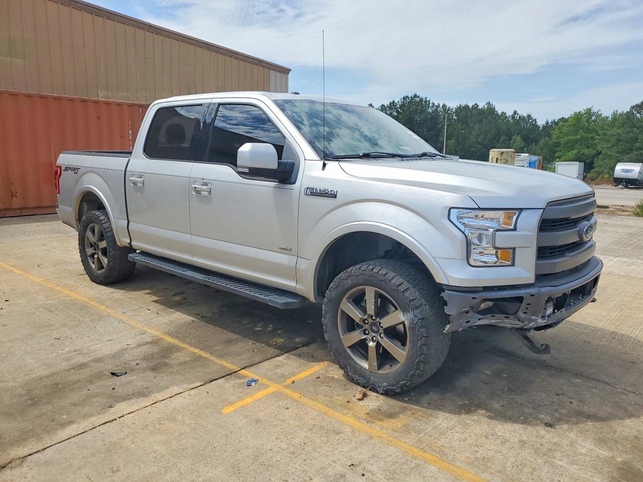 2015 Ford F150 Supercrew Silver vin: 1FTEW1EG6FKF17042