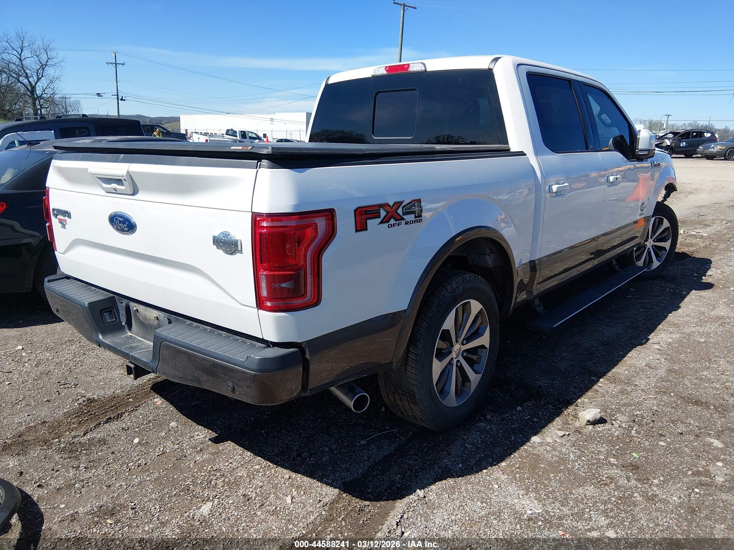 2017 Ford F-150 King Ranch Белый vin: 1FTEW1EG6HFC02754