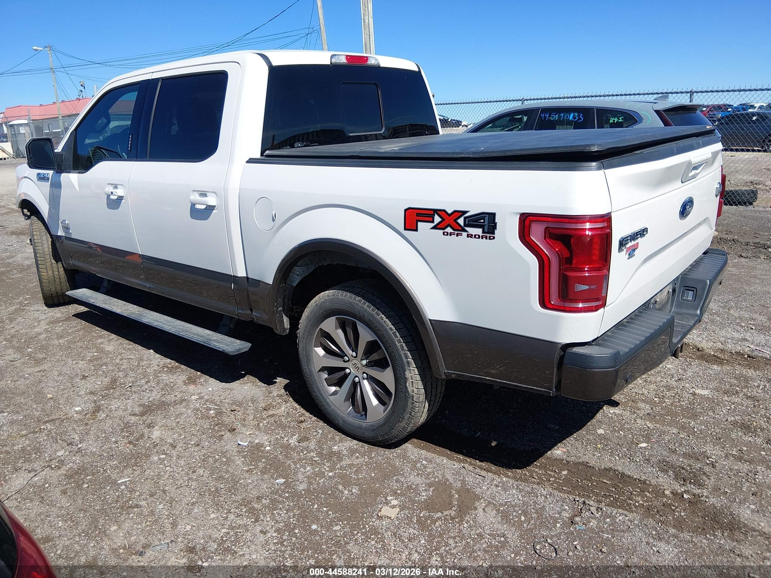 2017 Ford F-150 King Ranch Белый vin: 1FTEW1EG6HFC02754