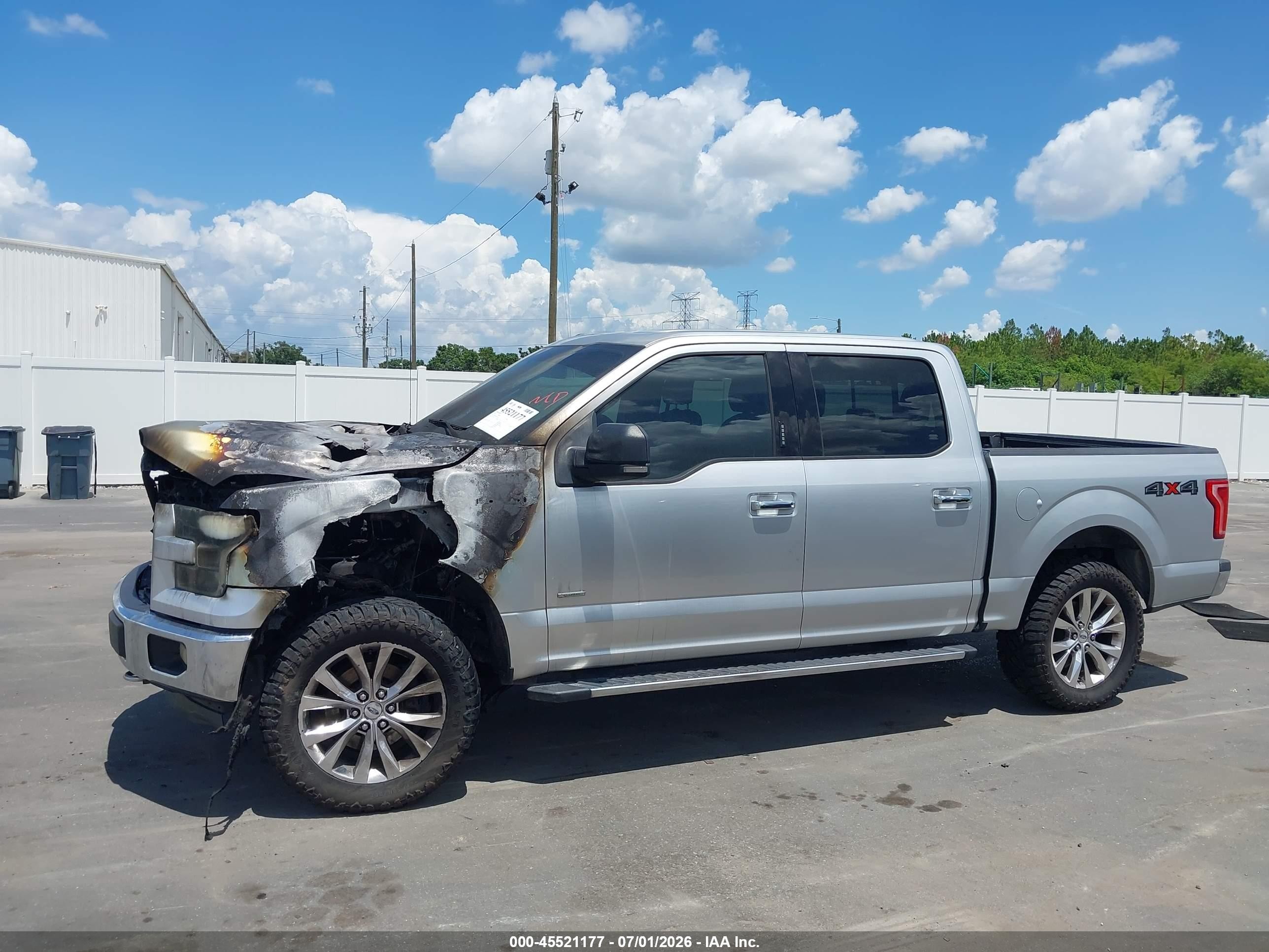 2015 Ford F-150 King Ranch/lariat/platinum/xl/xlt Silver vin: 1FTEW1EG7FFA67703