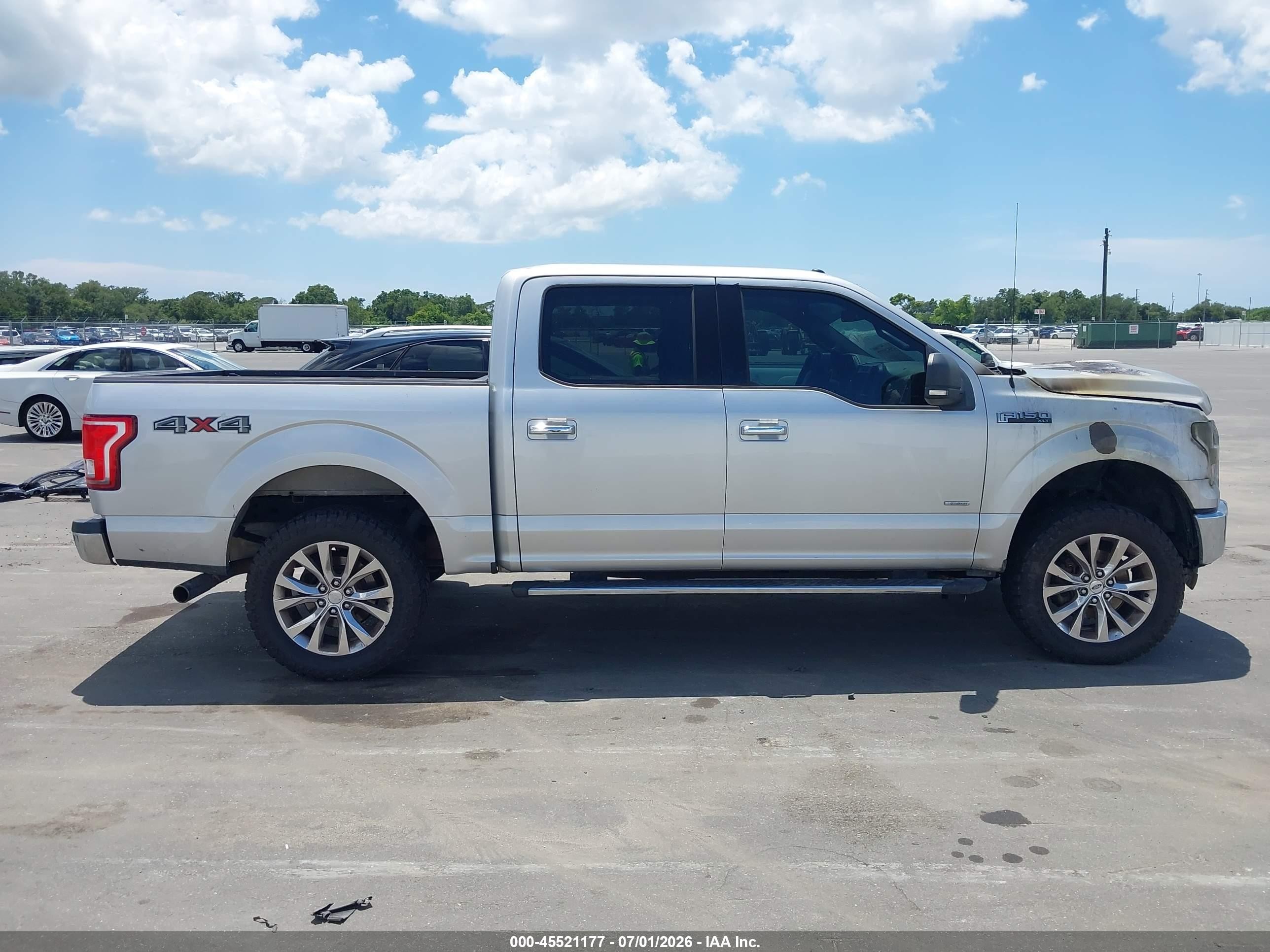 2015 Ford F-150 King Ranch/lariat/platinum/xl/xlt Silver vin: 1FTEW1EG7FFA67703