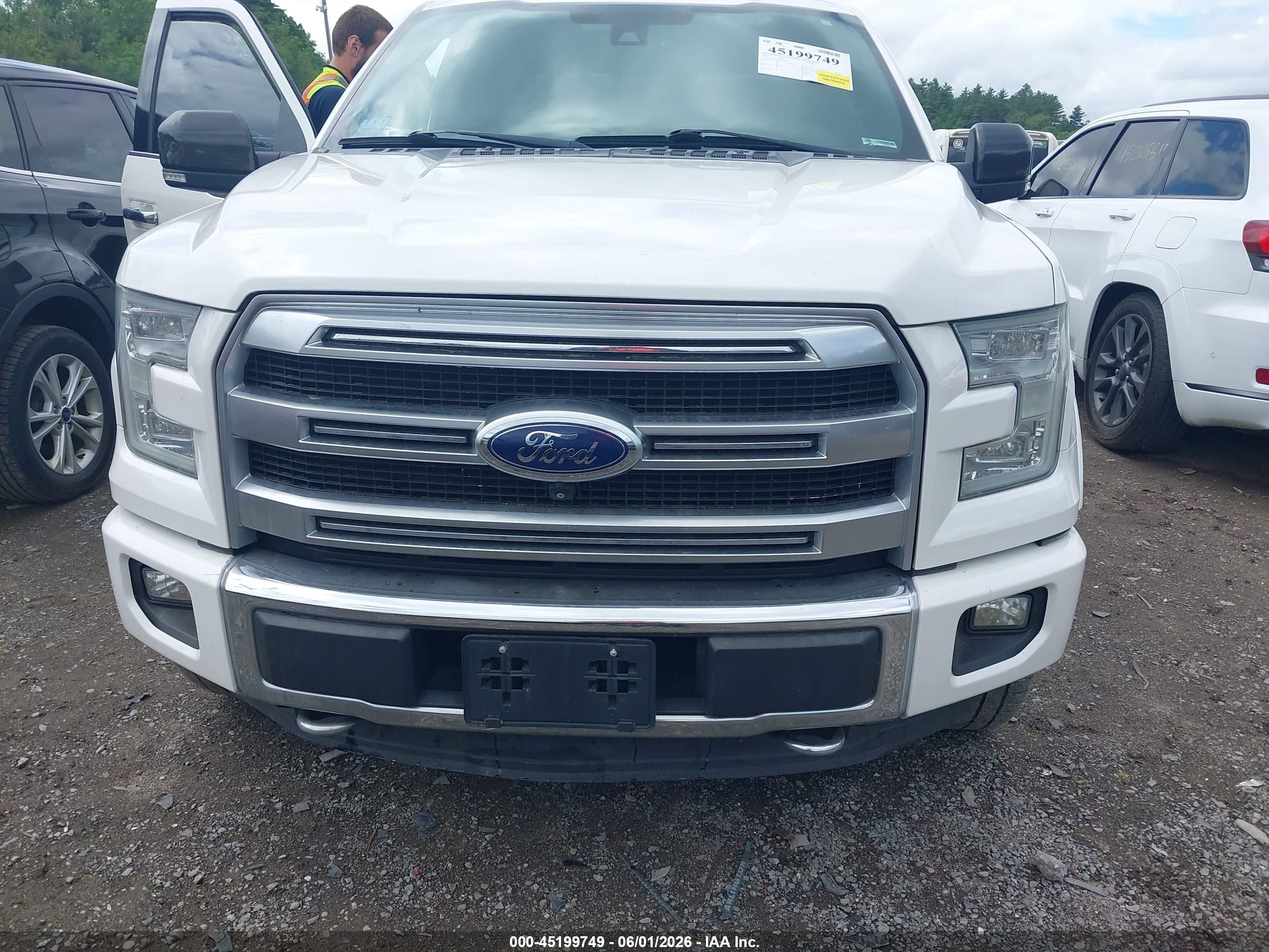 2015 Ford F-150 Platinum White vin: 1FTEW1EG7FFA95033