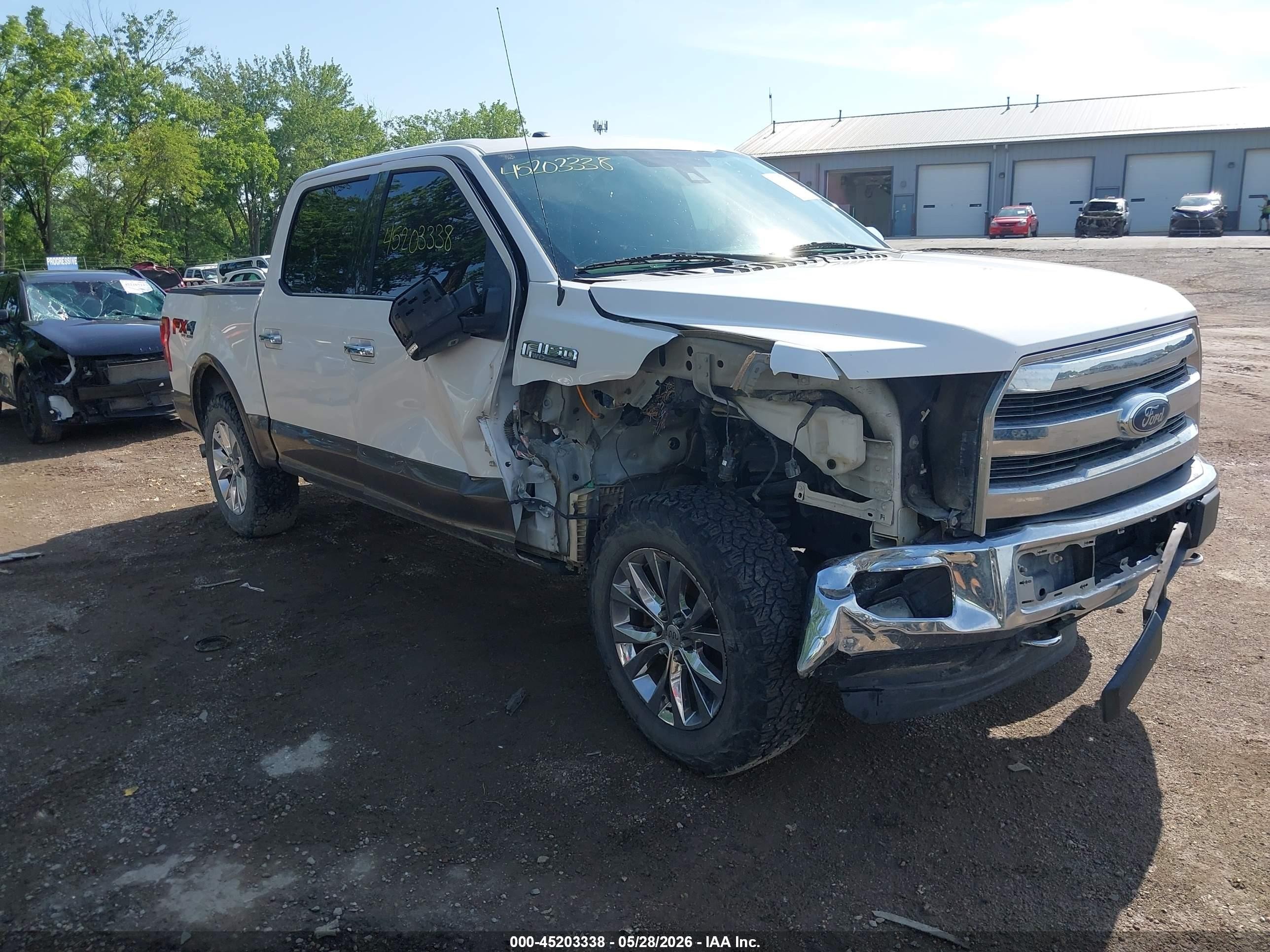 2015 Ford F-150 King Ranch Белый vin: 1FTEW1EG7FFB22795