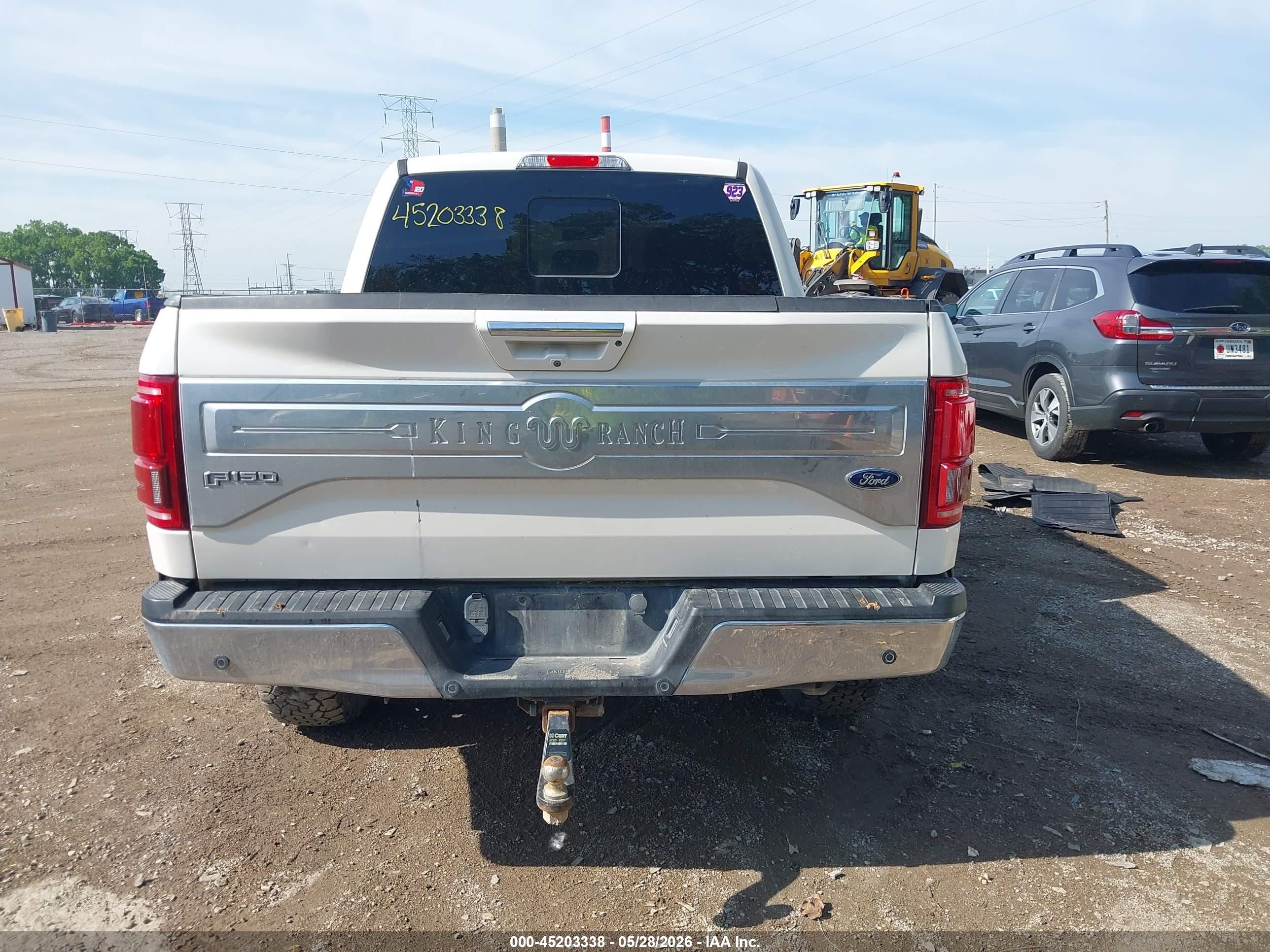 2015 Ford F-150 King Ranch White vin: 1FTEW1EG7FFB22795