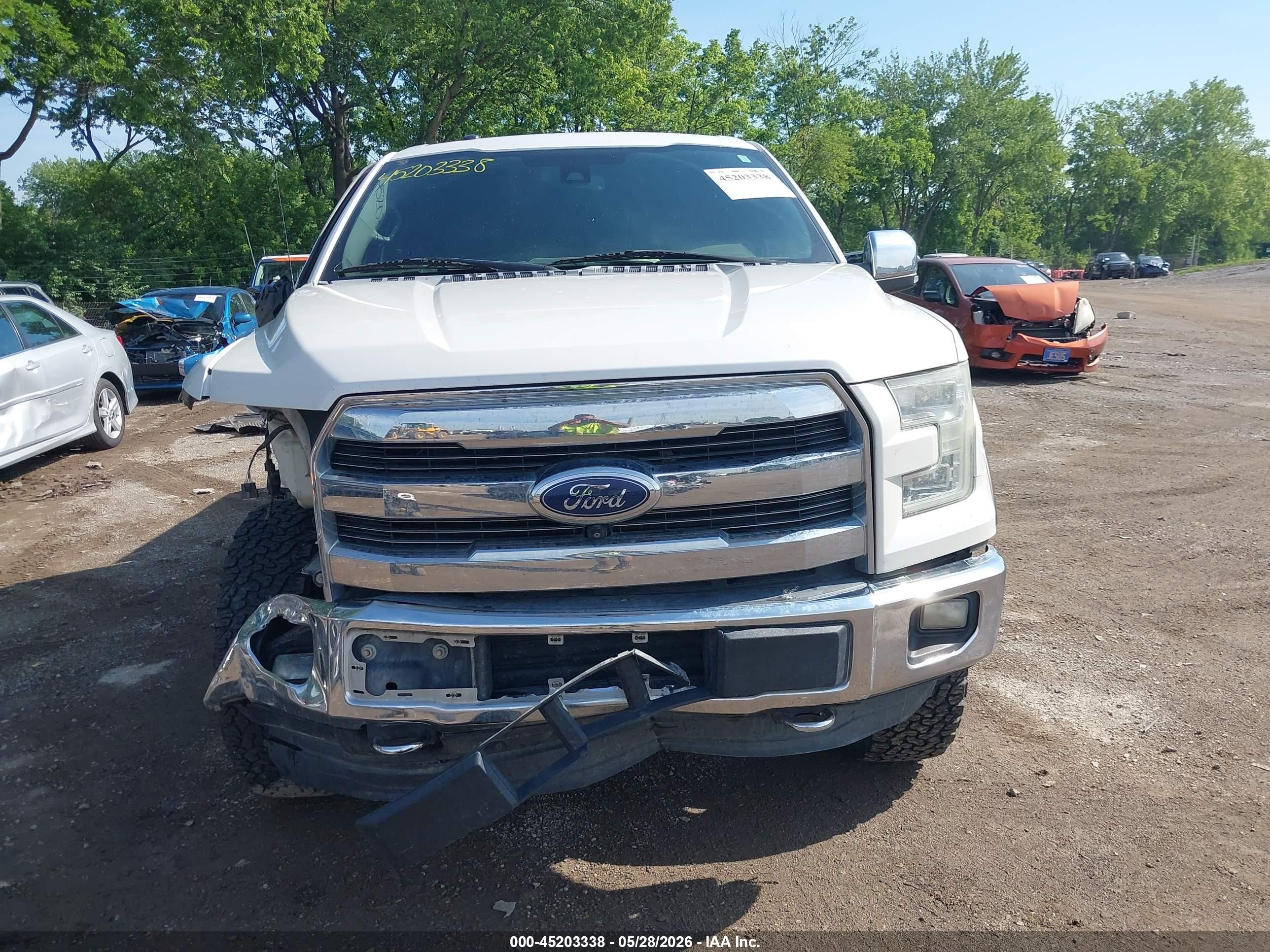 2015 Ford F-150 King Ranch White vin: 1FTEW1EG7FFB22795