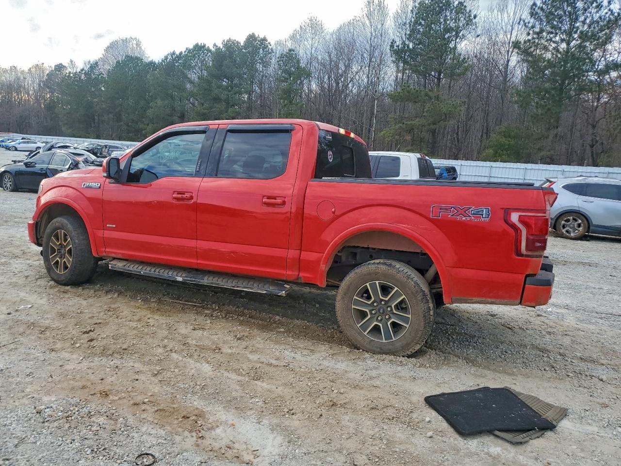 2015 Ford F150 Supercrew Red vin: 1FTEW1EG7FFB29150