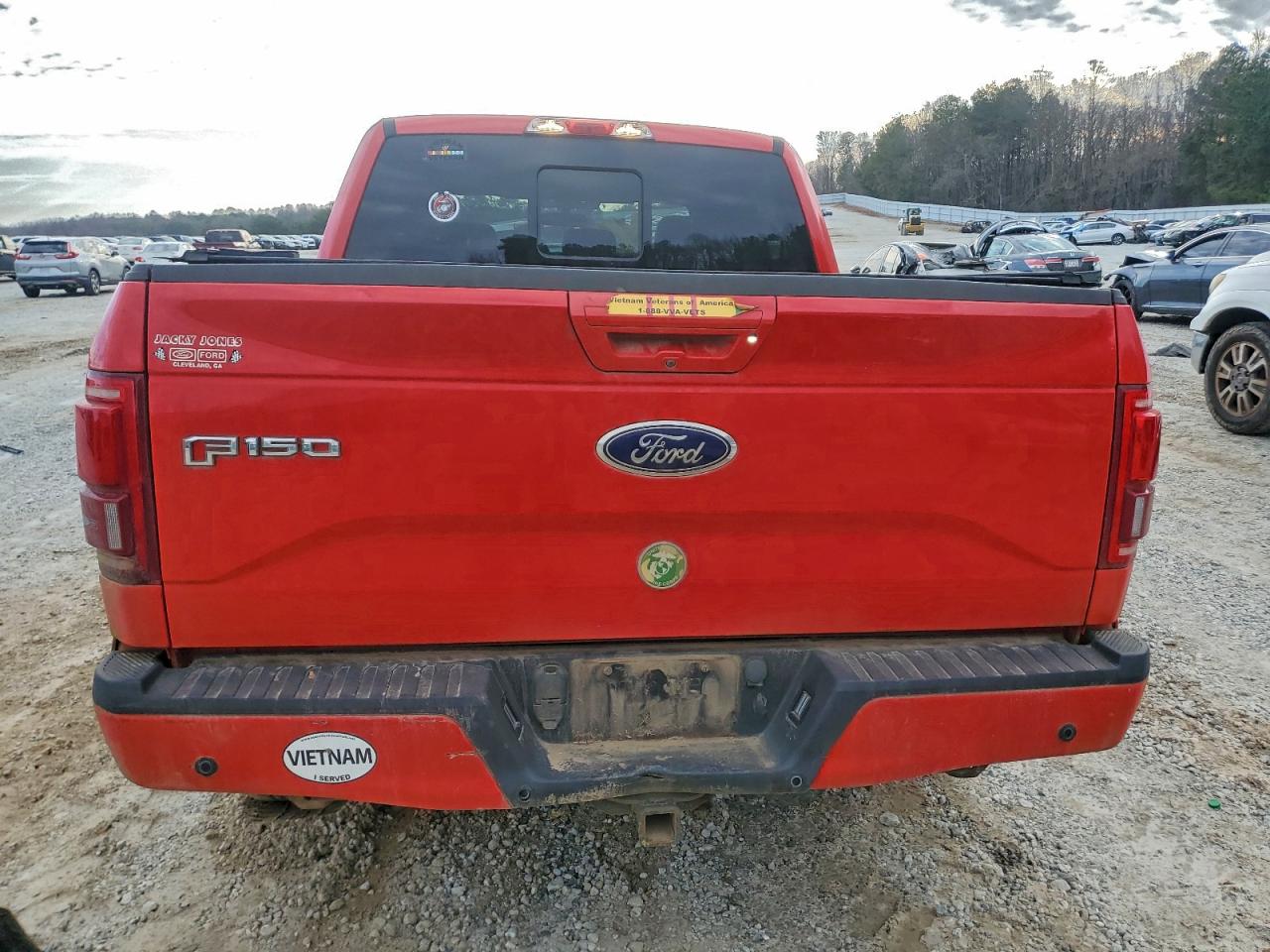 2015 Ford F150 Supercrew Red vin: 1FTEW1EG7FFB29150