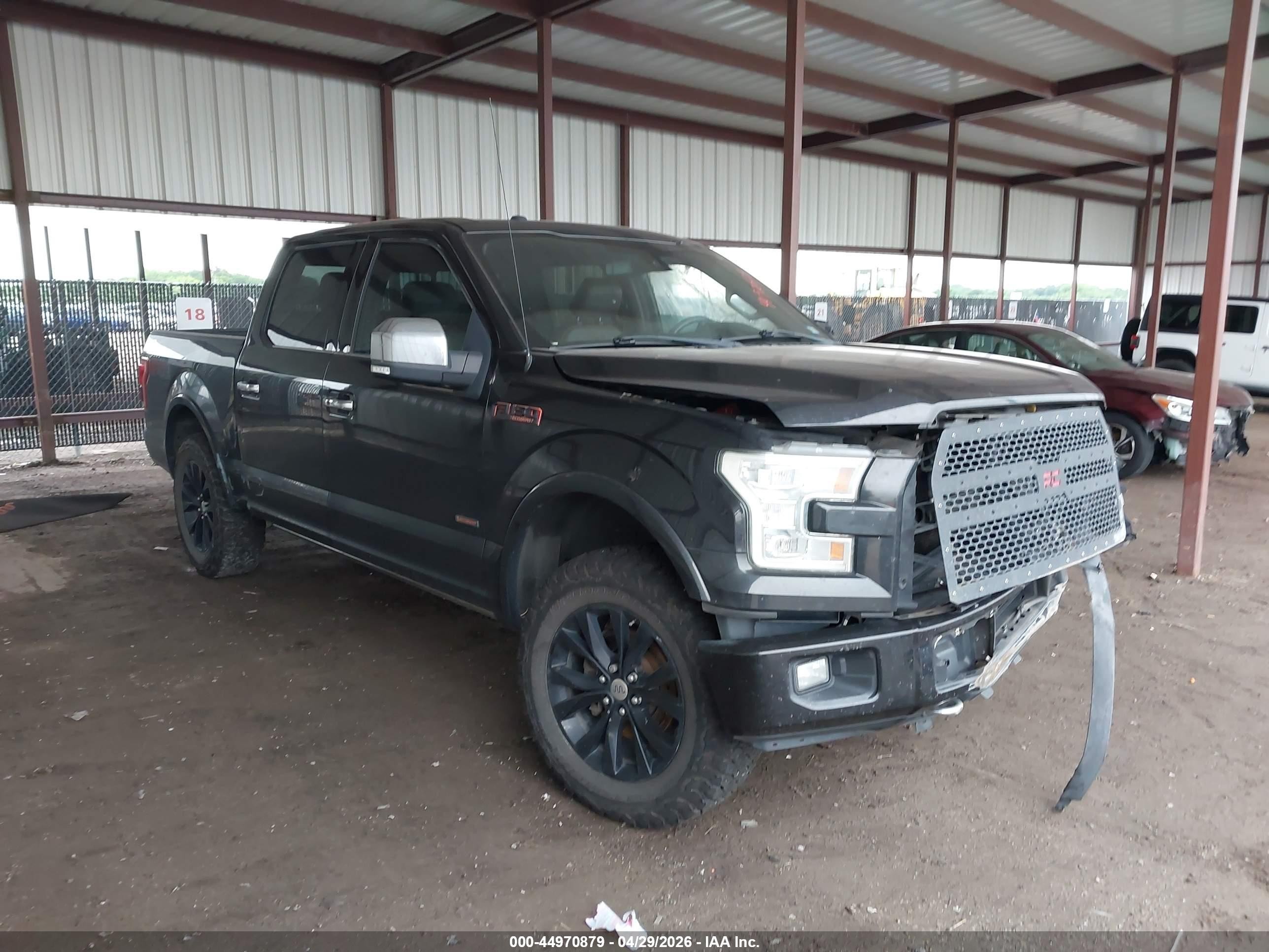 2015 Ford F-150 King Ranch Black vin: 1FTEW1EG7FFB82107