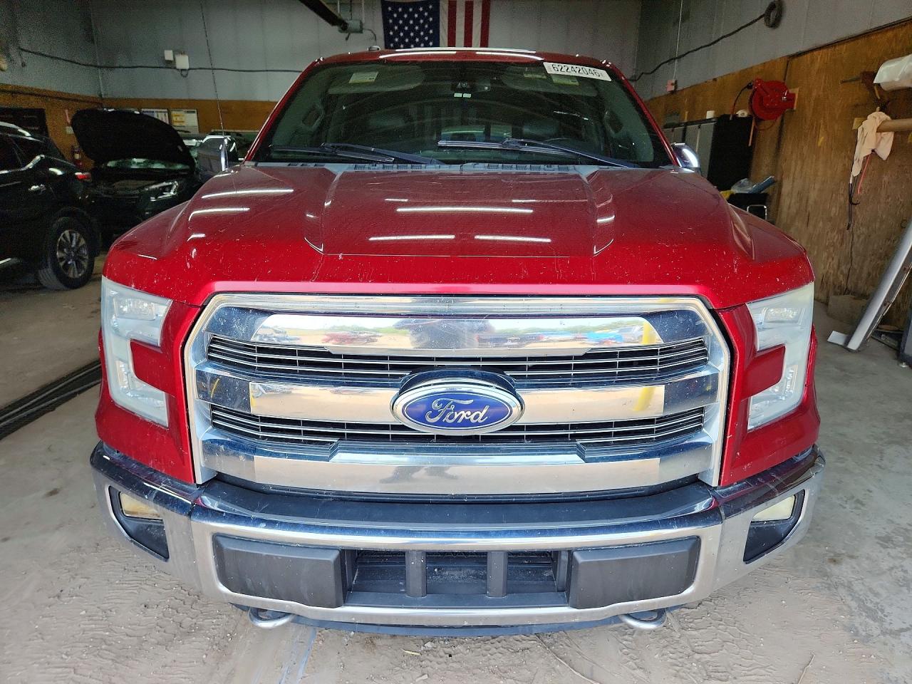 2015 Ford F150 Supercrew Burgundy vin: 1FTEW1EG7FFC61311