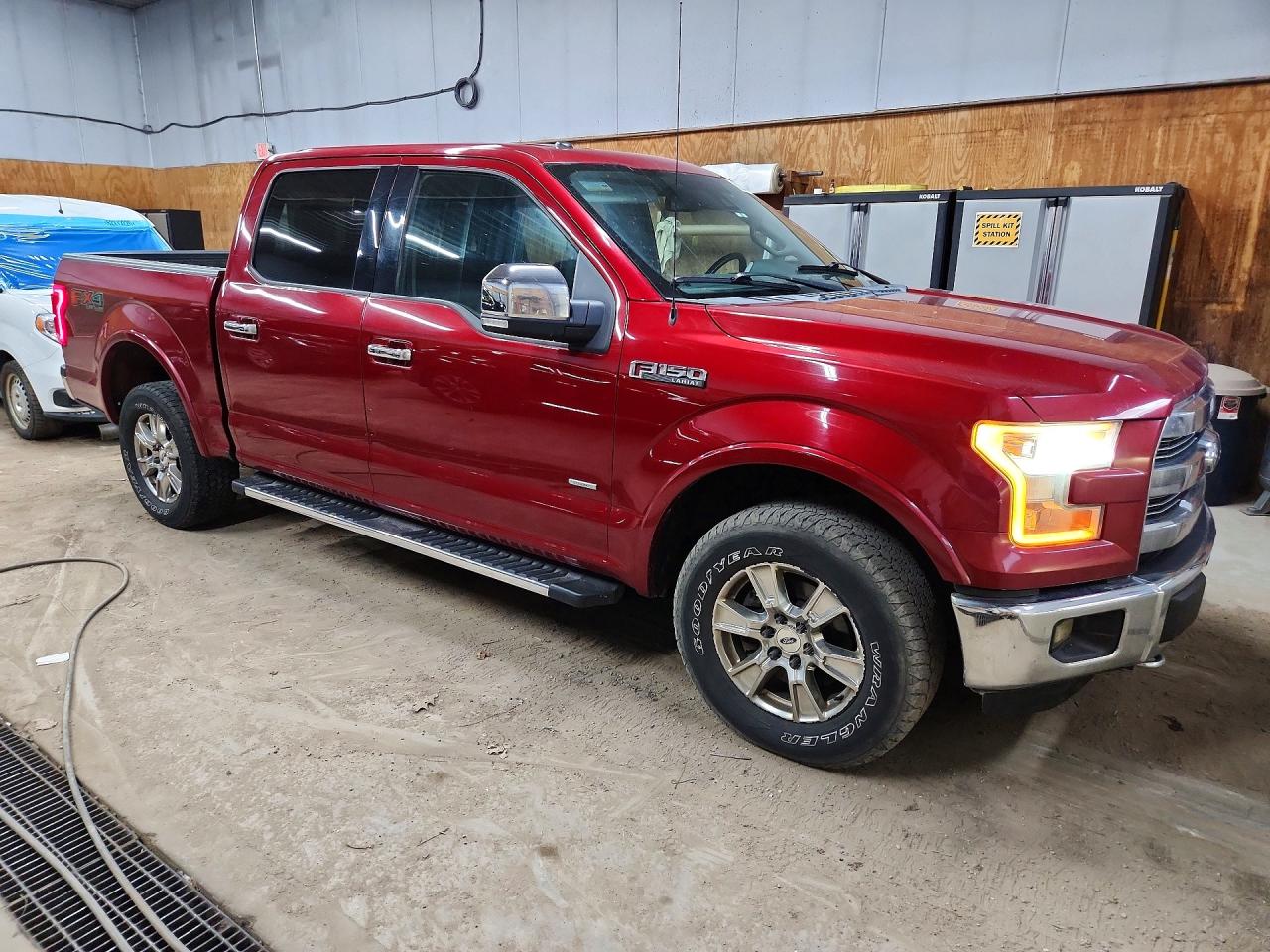 2015 Ford F150 Supercrew Burgundy vin: 1FTEW1EG7FFC61311