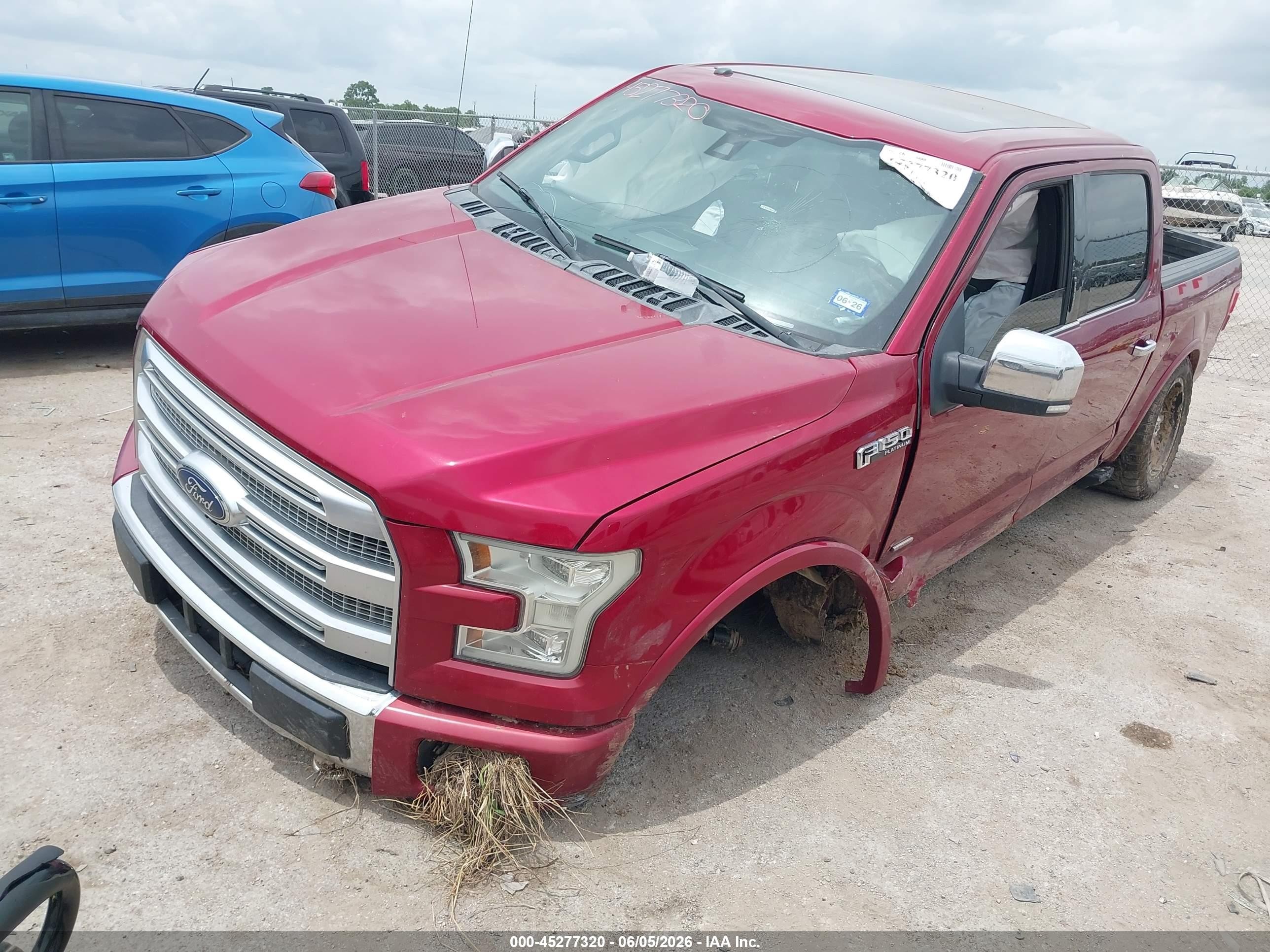 2015 Ford F-150 Platinum Maroon vin: 1FTEW1EG7FFD07879