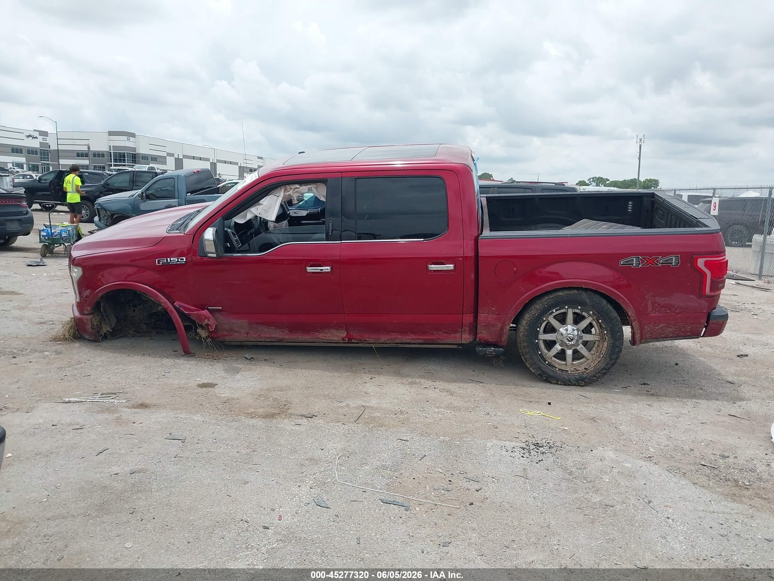 2015 Ford F-150 Platinum Maroon vin: 1FTEW1EG7FFD07879