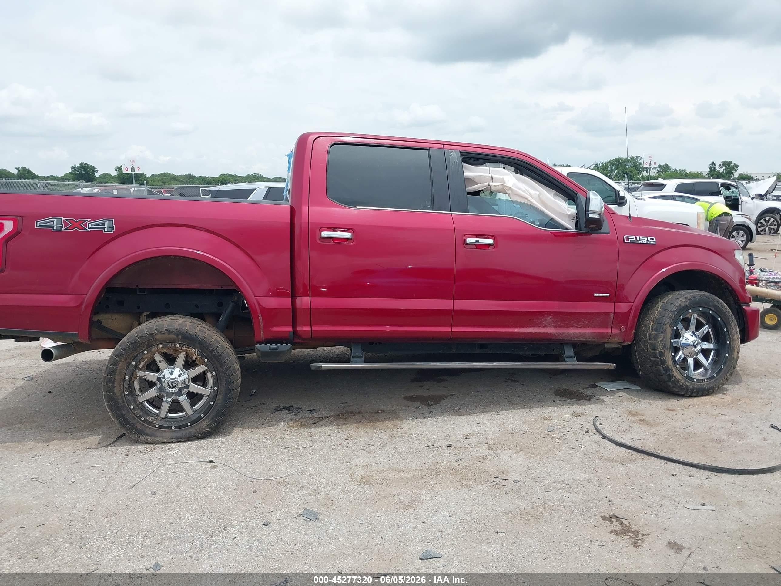 2015 Ford F-150 Platinum Maroon vin: 1FTEW1EG7FFD07879