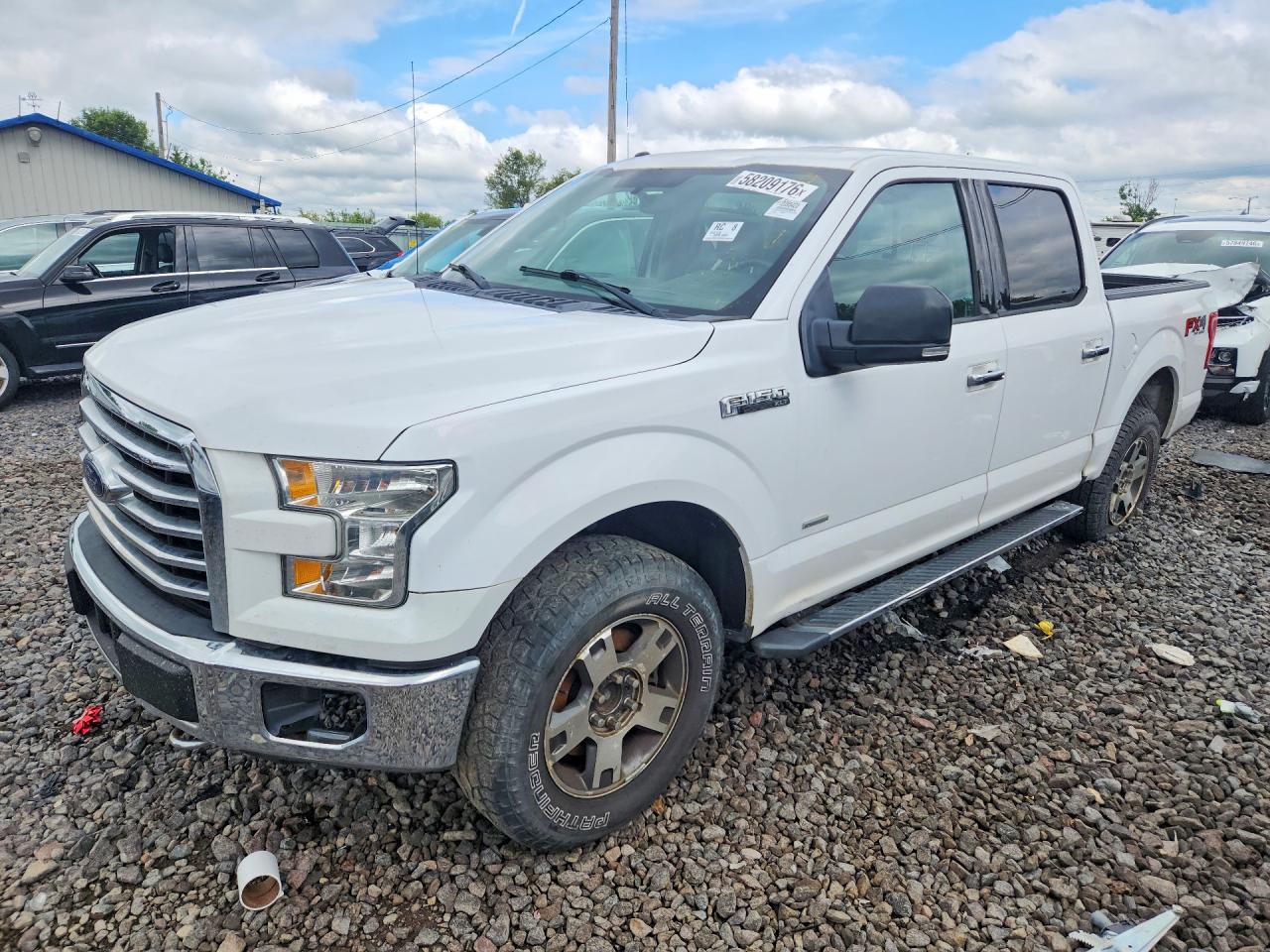 2015 Ford F150 Supercrew White vin: 1FTEW1EG7FKD24737