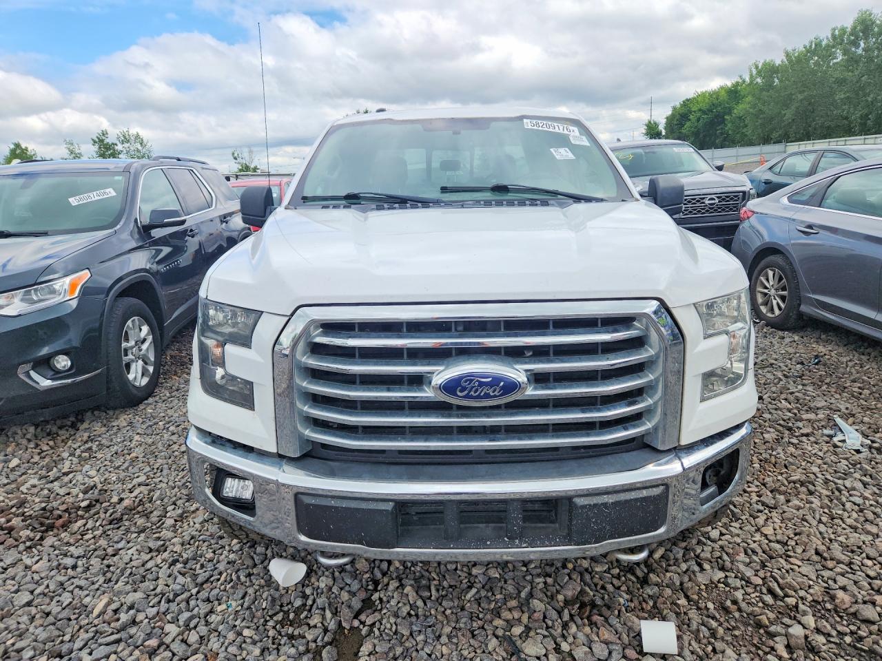 2015 Ford F150 Supercrew White vin: 1FTEW1EG7FKD24737