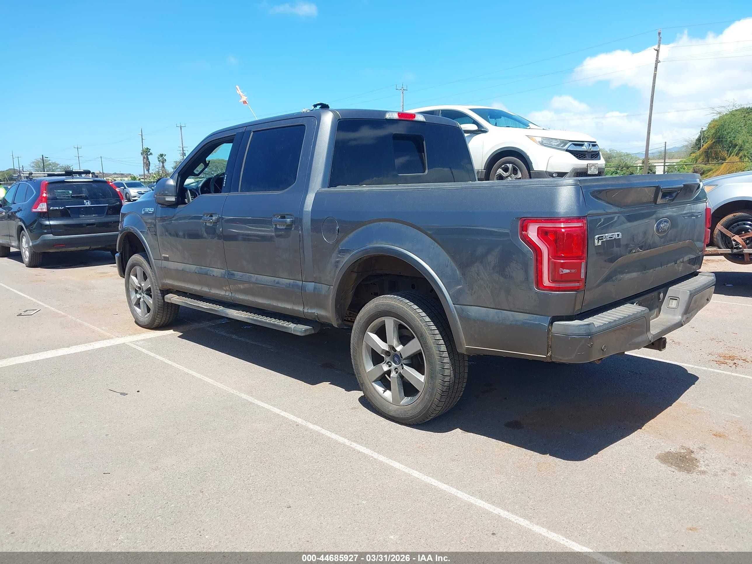 2015 Ford F-150 Lariat Black vin: 1FTEW1EG7FKD41487