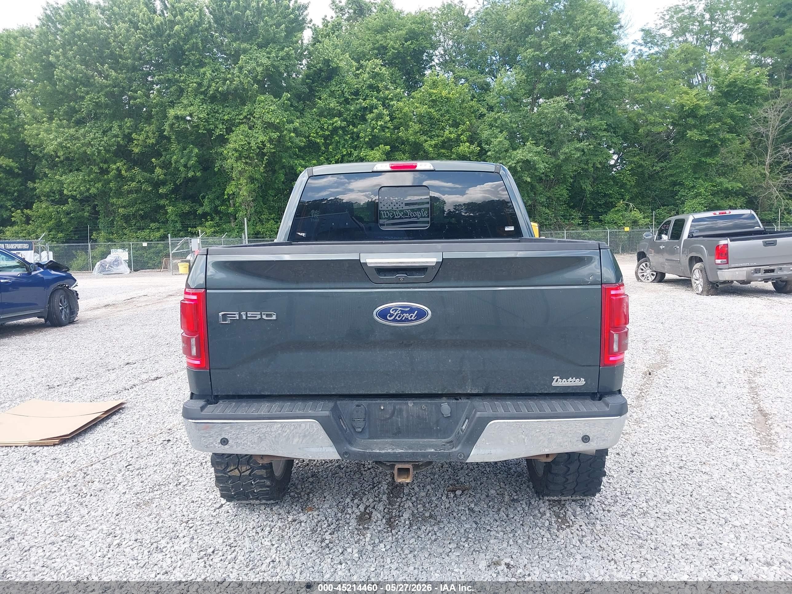 2015 Ford F-150 Lariat Black vin: 1FTEW1EG7FKD93699