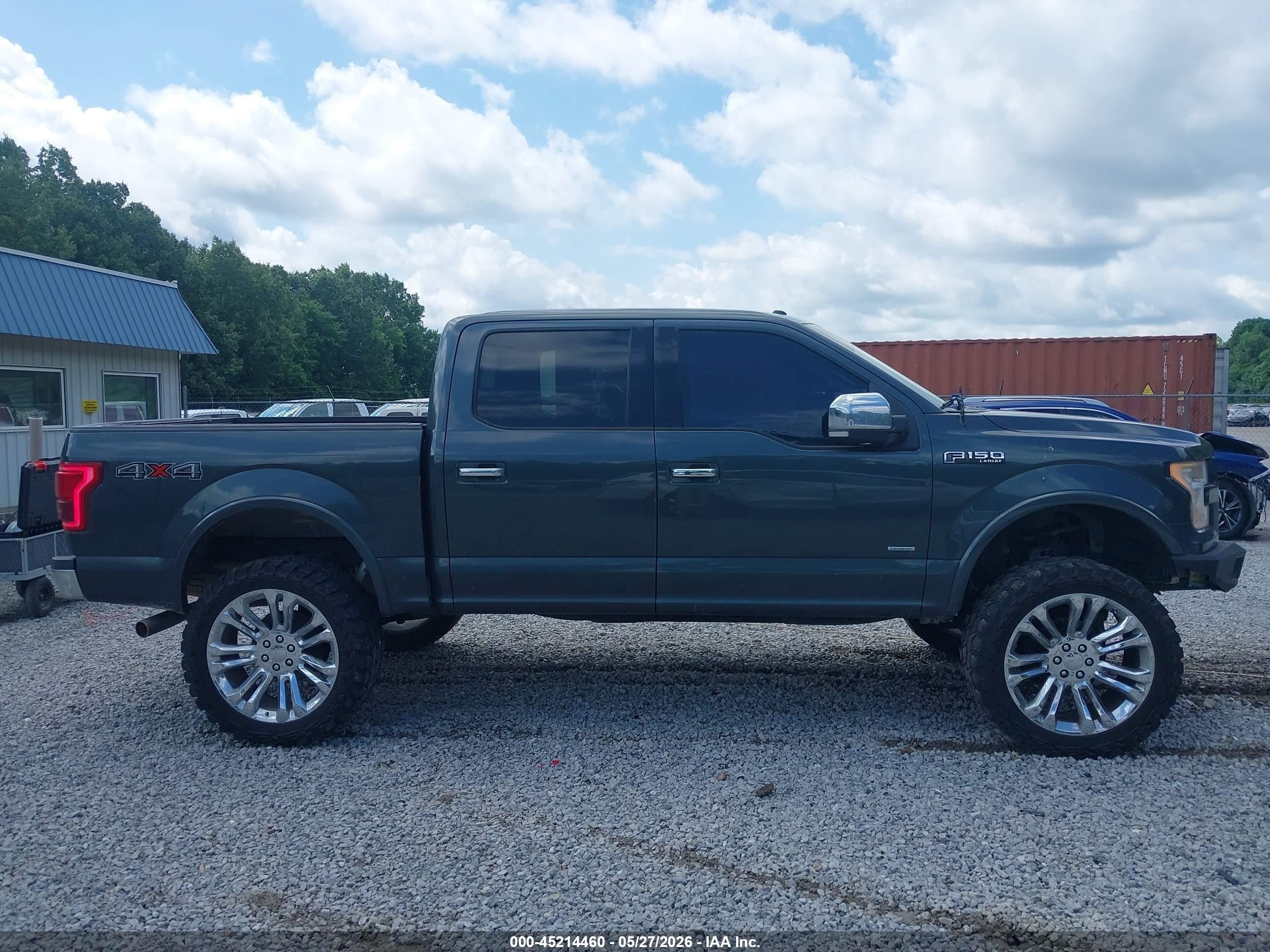 2015 Ford F-150 Lariat Black vin: 1FTEW1EG7FKD93699