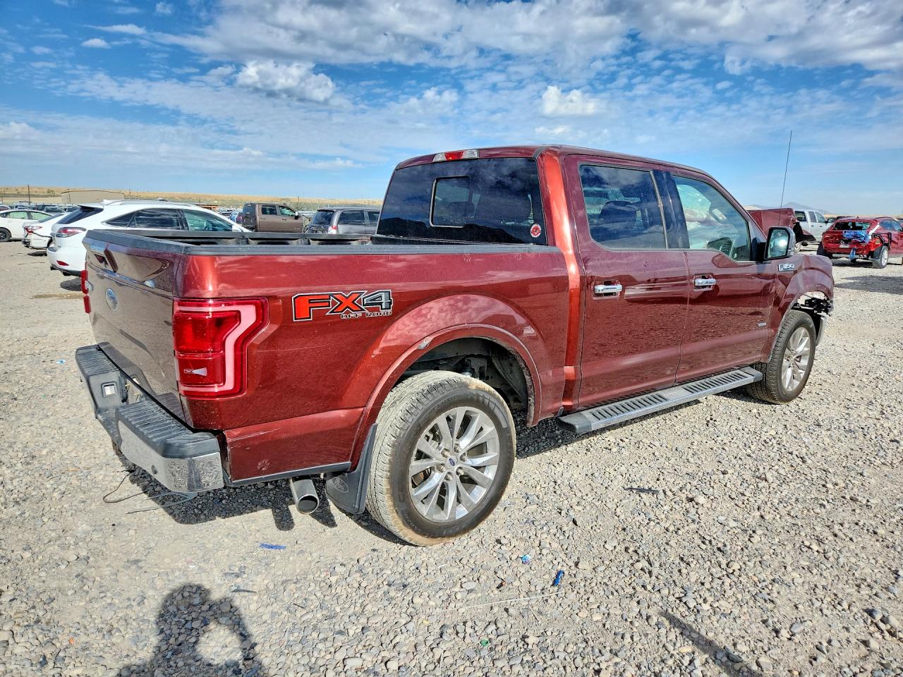 2015 Ford F150 Supercrew Burgundy vin: 1FTEW1EG7FKF10293