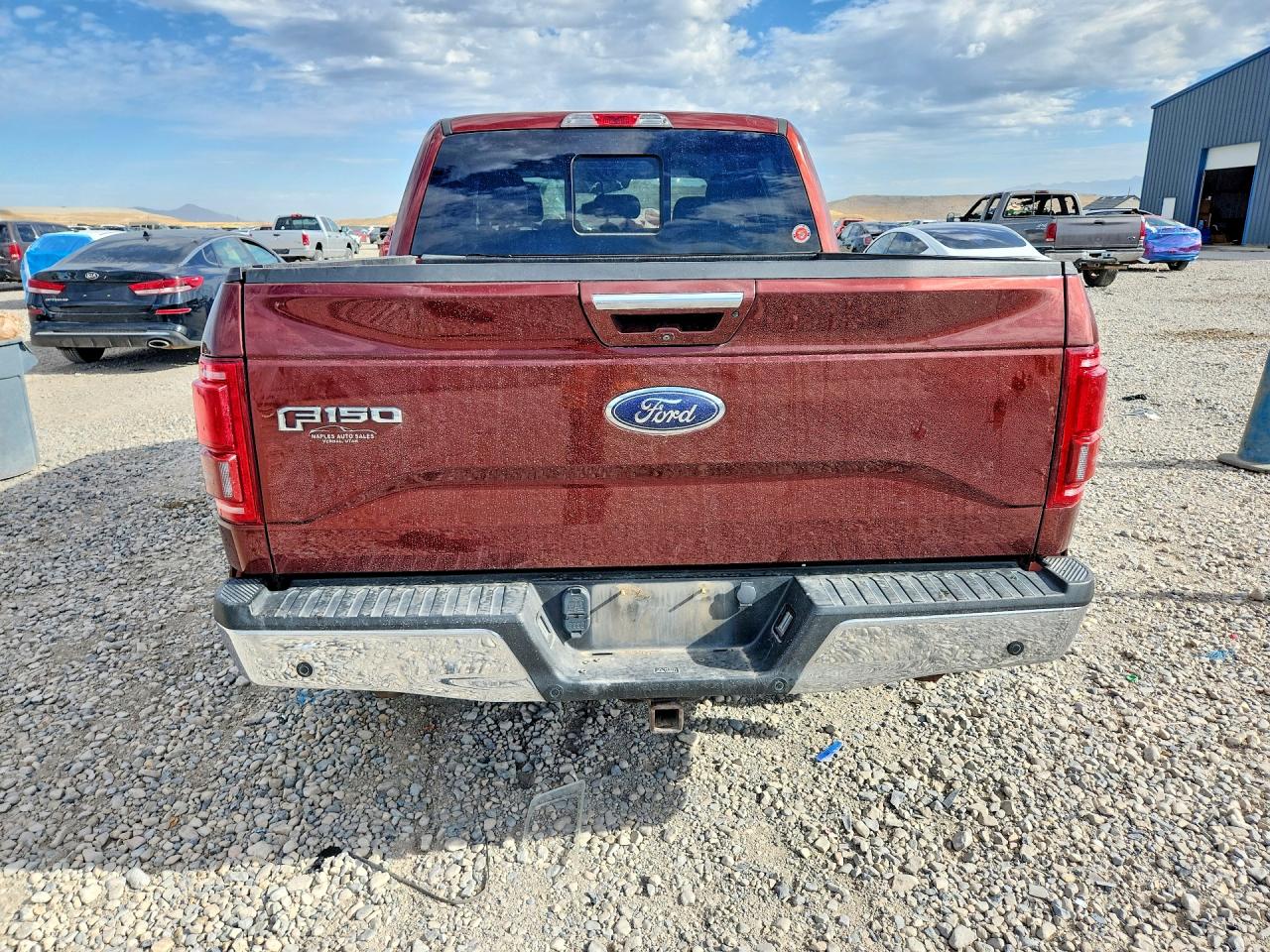 2015 Ford F150 Supercrew Burgundy vin: 1FTEW1EG7FKF10293