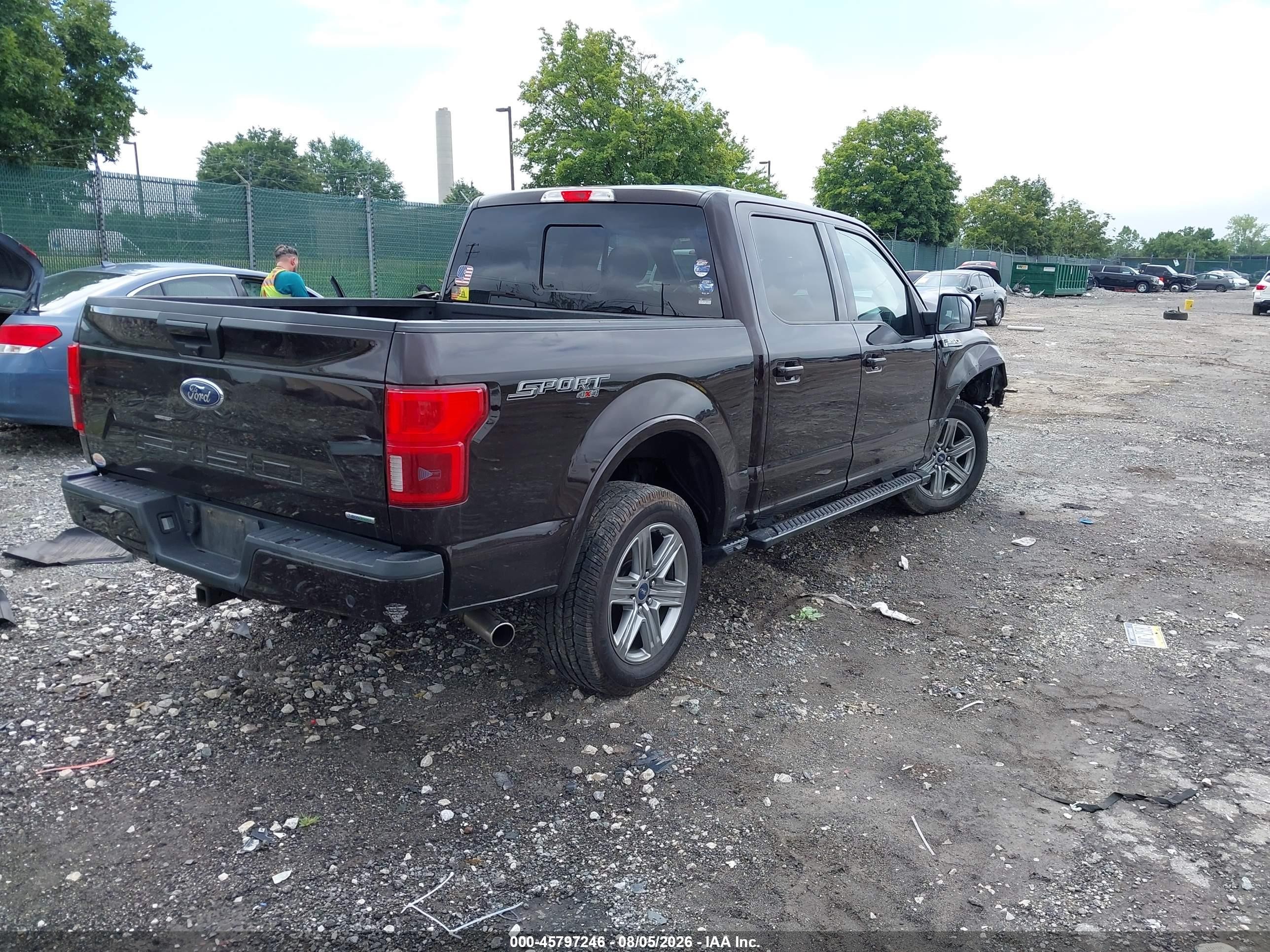 2018 Ford F150 Supercrew Black vin: 1FTEW1EG7JFC51211