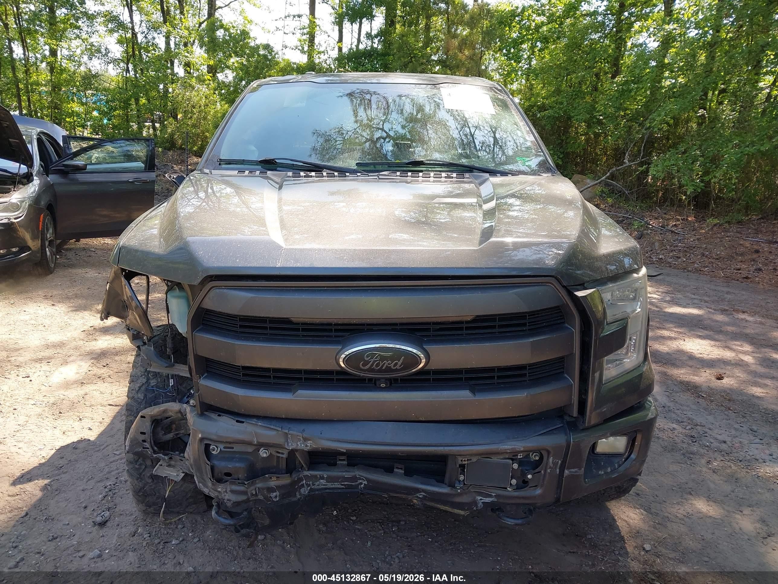 2015 Ford F-150 Lariat Gray vin: 1FTEW1EG8FFA75292