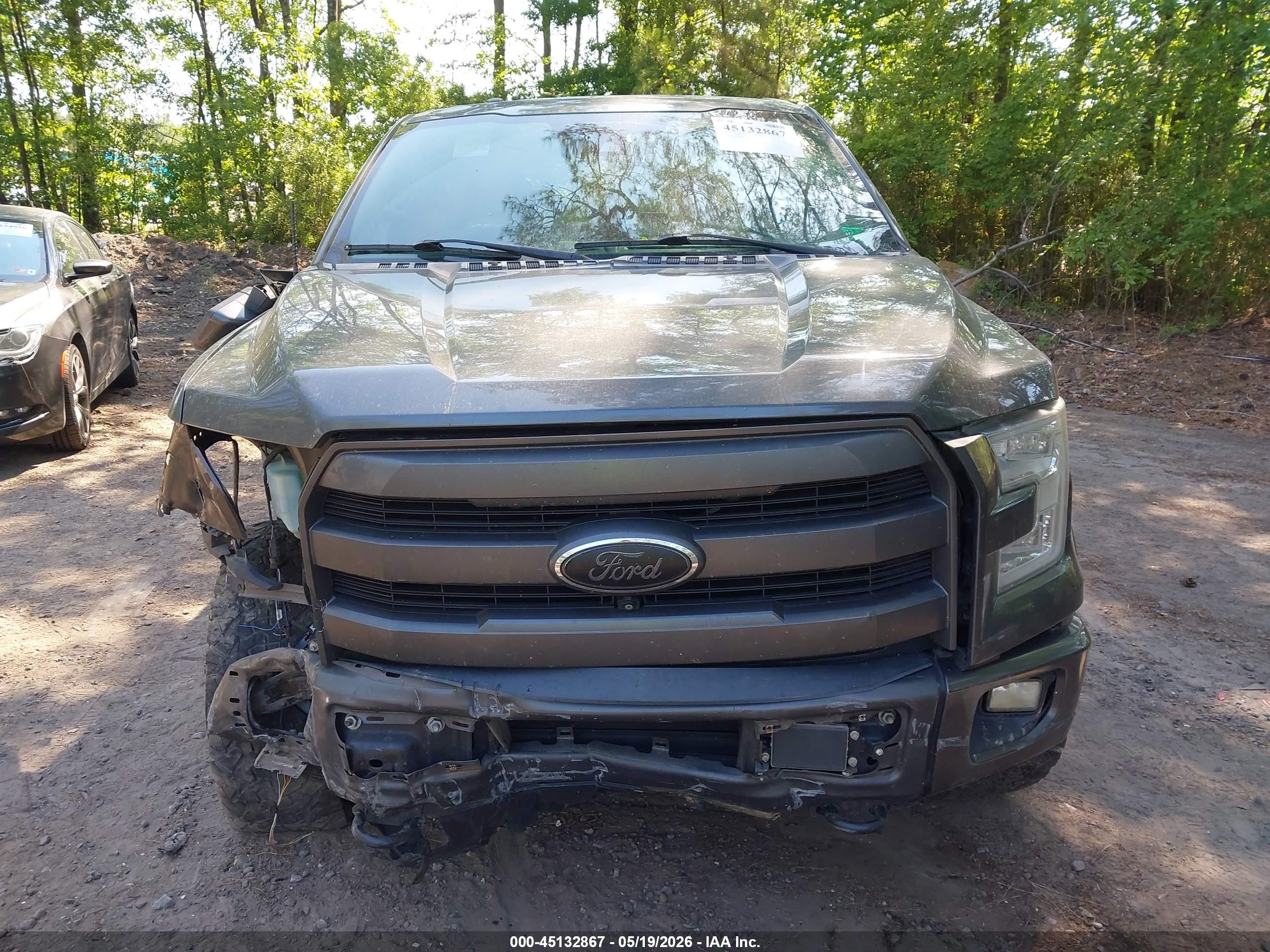 2015 Ford F-150 Lariat Gray vin: 1FTEW1EG8FFA75292