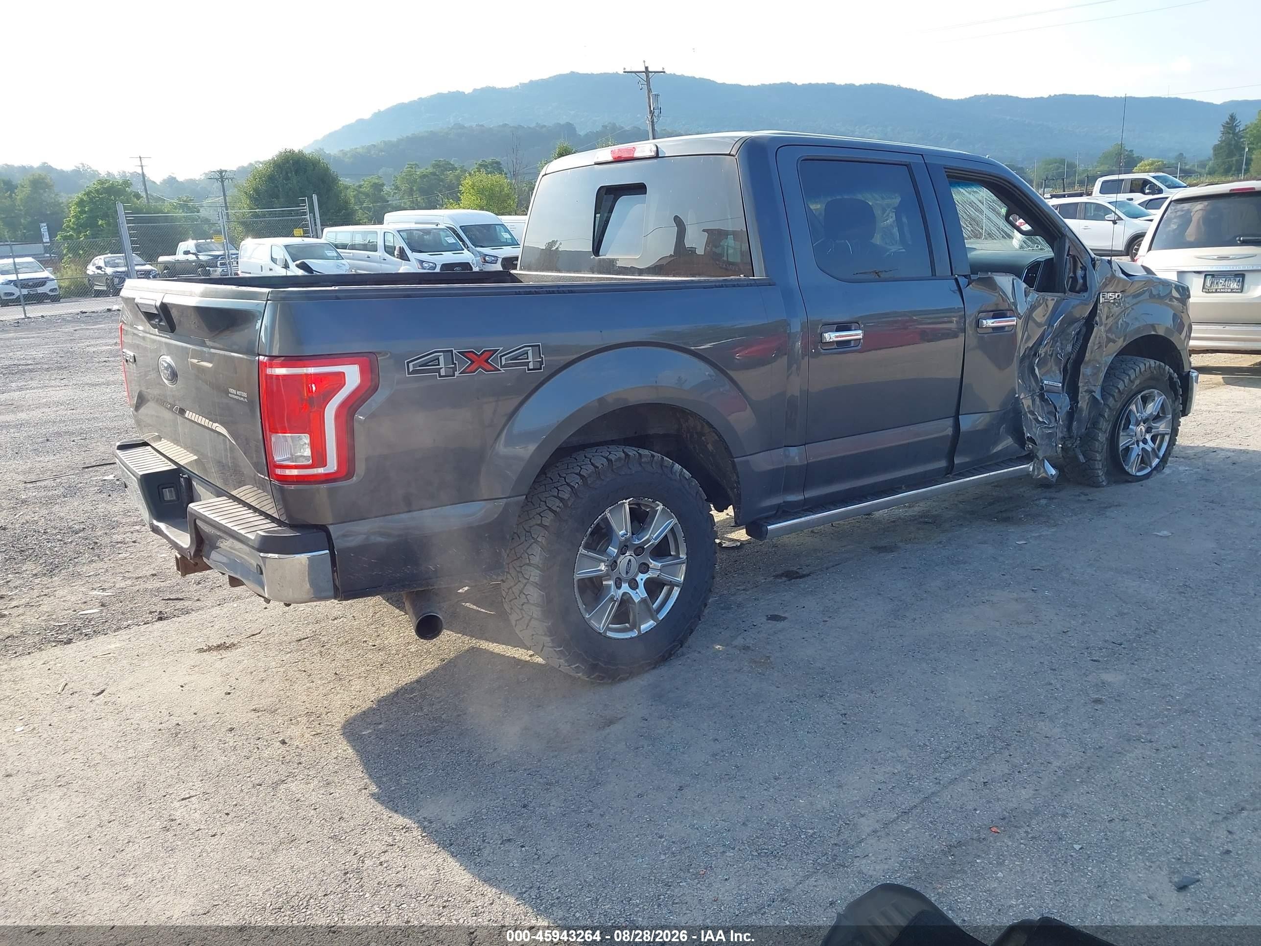 2015 Ford F150 Supercrew Gray vin: 1FTEW1EG8FFB18223